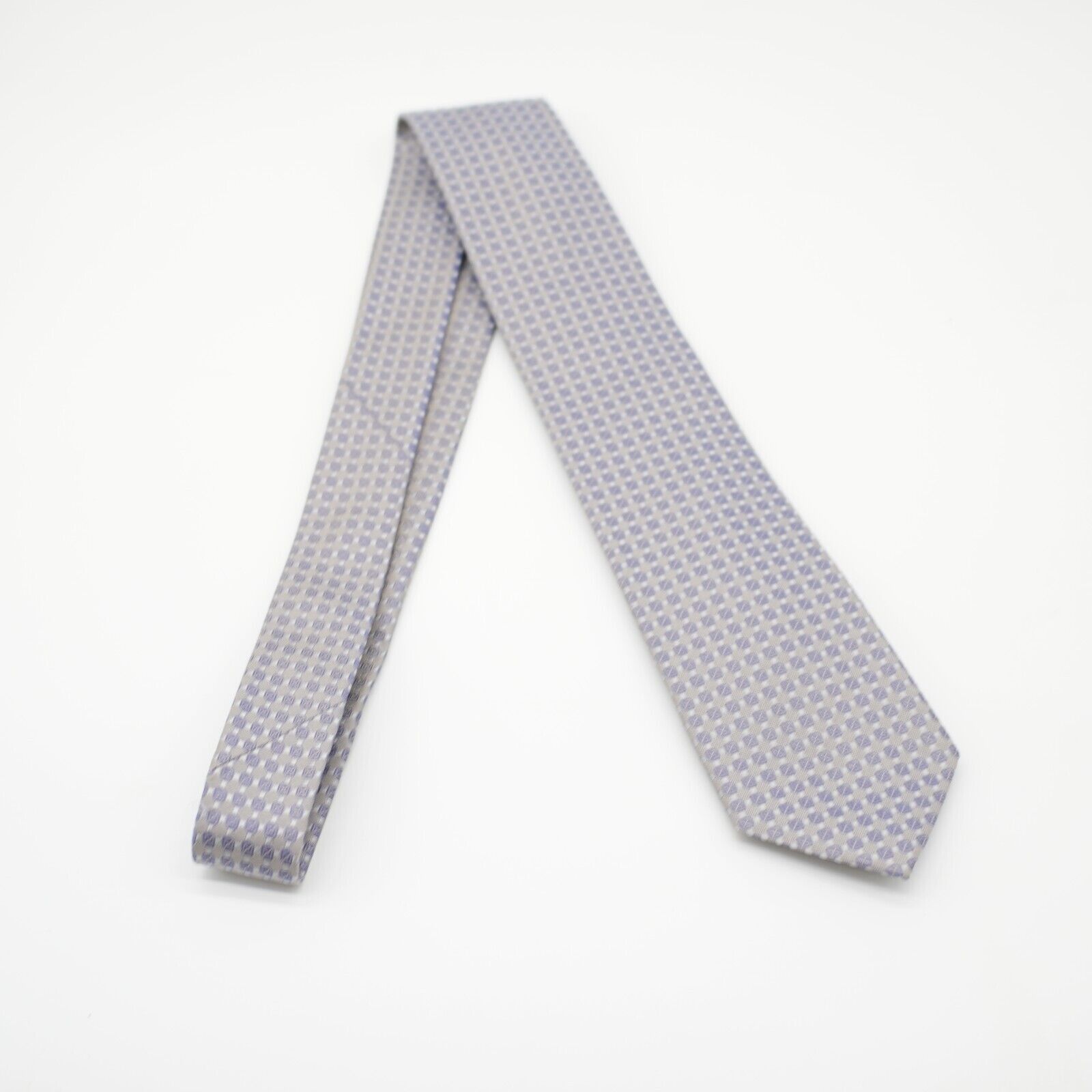 Kenneth Cole Kenneth Cole Reaction Gray Purple Geometric Woven Skinny Sil Size ONE SIZE - 7 Thumbnail