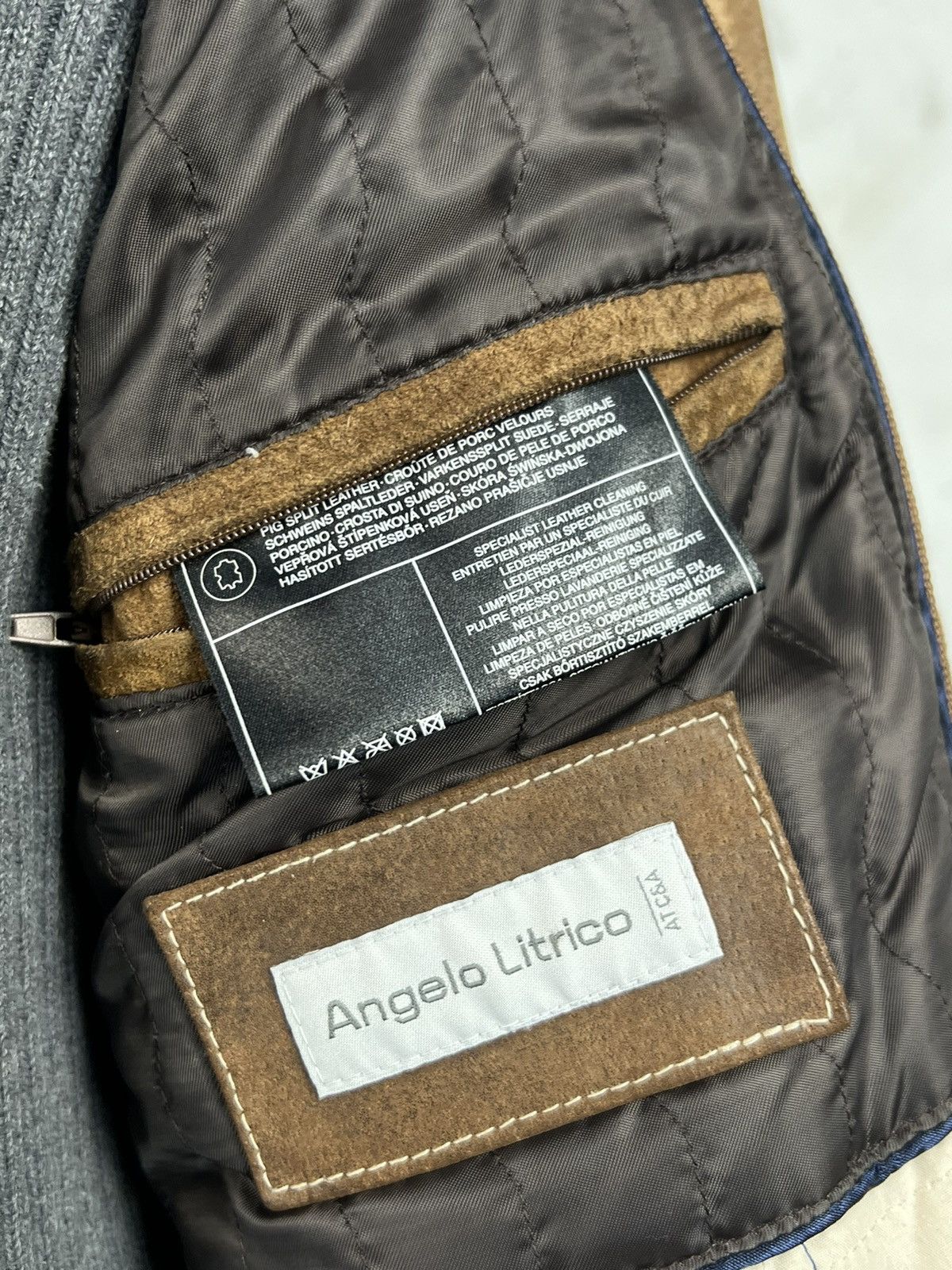 Angelo Litrico Vintage Angelo Litrico Leather Jacket Size M Size US M / EU 48-50 / 2 - 10 Thumbnail