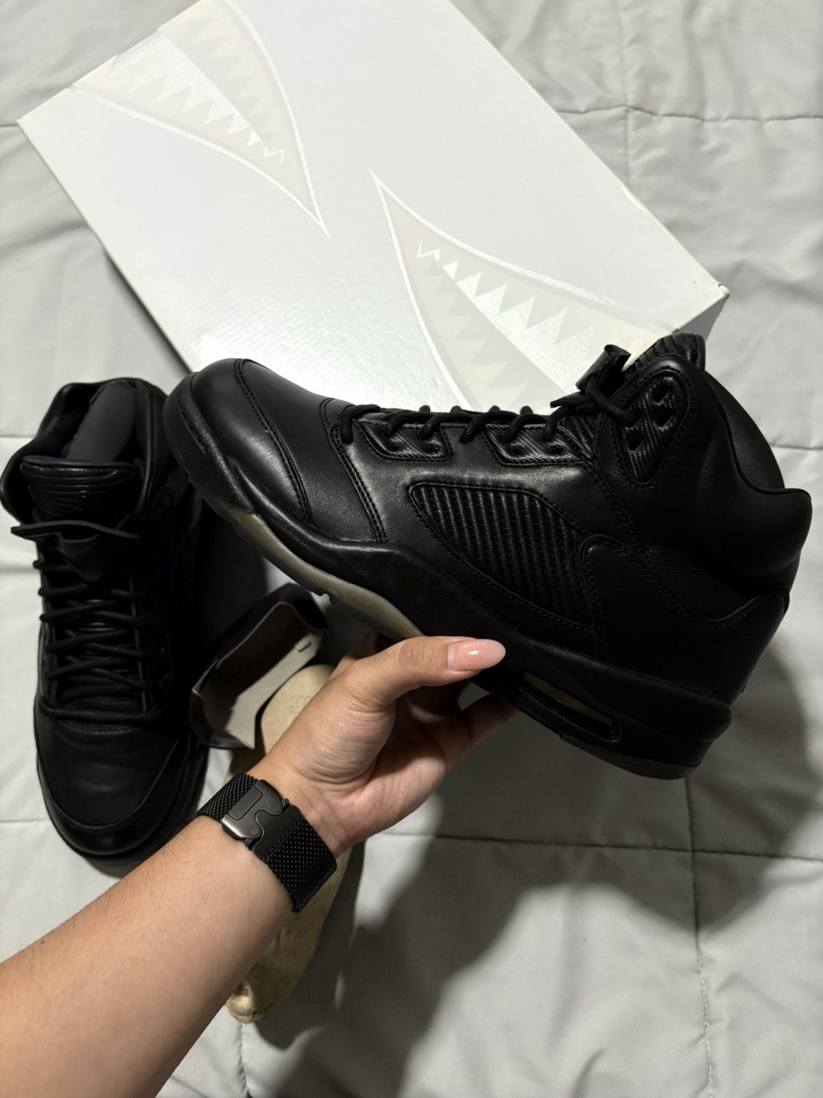 Jordan Brand Air Jordan 5 Retro Premium ‘Triple Black’ Size US 10.5 / EU 43-44 - 1 Thumbnail