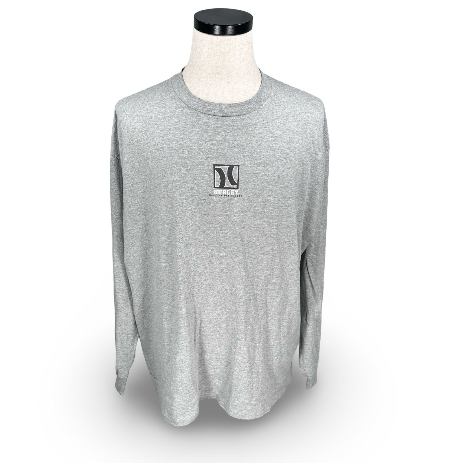 Hurley VTG Hurley T-Shirt Men XL Gray Cotton Long Sleeve Surf Skate Size US XL / EU 56 / 4 - 1 Thumbnail