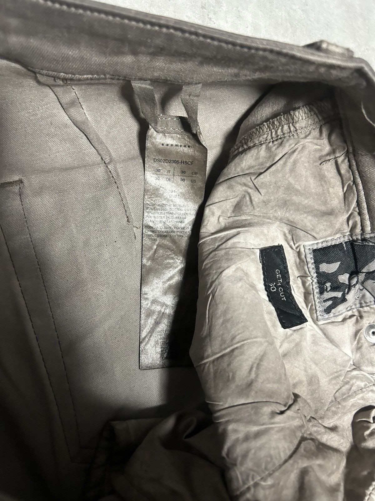 Rick Owens Drkshdw RICK OWENS DRKSHDW GETH FOILED LOOSE JEANS Size 30" / US 8 / IT 44 - 6 Thumbnail