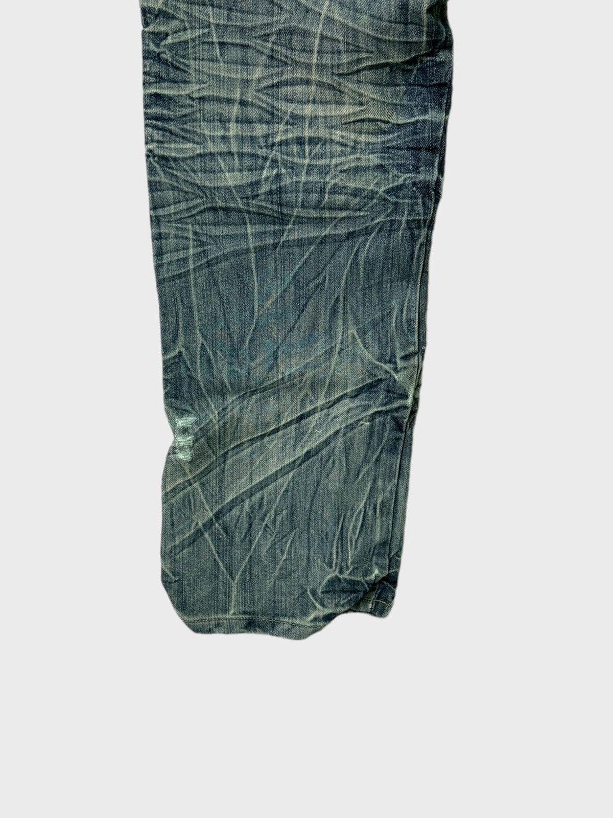 FUSAI × Vintage VINTAGE F.U.S.A.I CLAW MARK ACID WASH DENIM JEANS Size US 30 / EU 46 - 15 Thumbnail