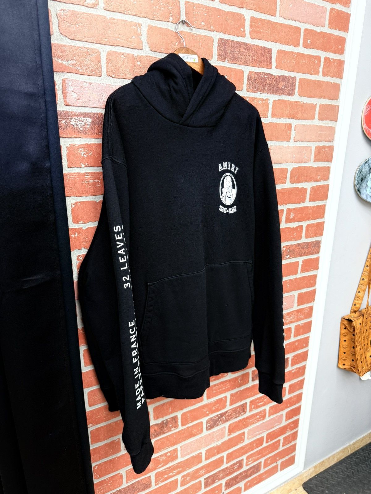 Amiri AUTHENTIC AMIRI x Zig Zag Cotton Black Hoodie Men XXX Large Size US XXL / EU 58 / 5 - 6 Thumbnail