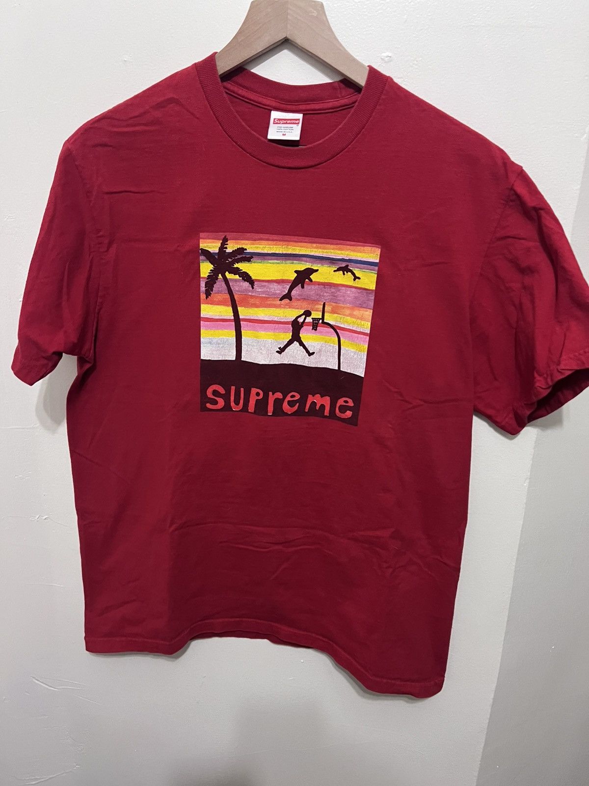 Supreme Supreme Dunk Tee Red Size US M / EU 48-50 / 2 - 1 Thumbnail