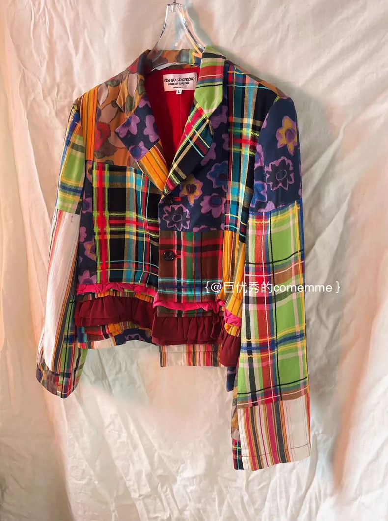 Comme des Garcons Comme Des Garcons Retro Hippie Color Patchwork Pop Print B Size L / US 10 / IT 46 - 2 Thumbnail