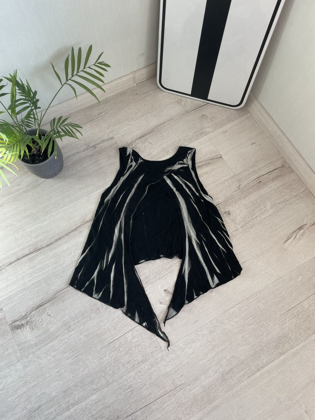 Vintage Vintage Y2k Black Tie Dye Open Back Tank Top Size S / US 4 / IT 40 - 11 Thumbnail