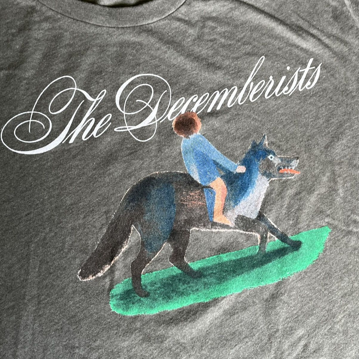 Band Tees The Decemberists Wolf Boy Green Folk Band Graphic Tee Shirt Size US XL / EU 56 / 4 - 4 Thumbnail