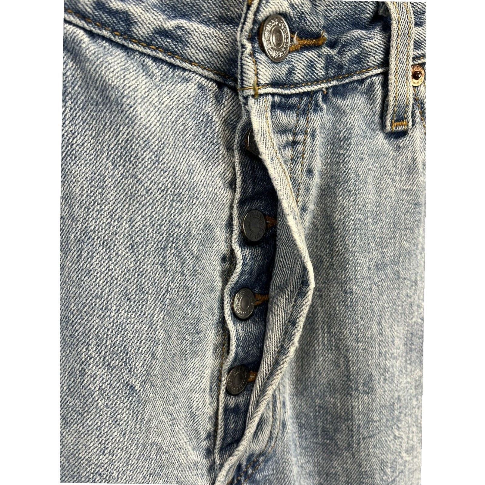 Levi's VINTAGE Levi's 501 Jeans Mens Regular 36 x 30 Straight Red Cotton Size US 36 / EU 52 - 5 Thumbnail