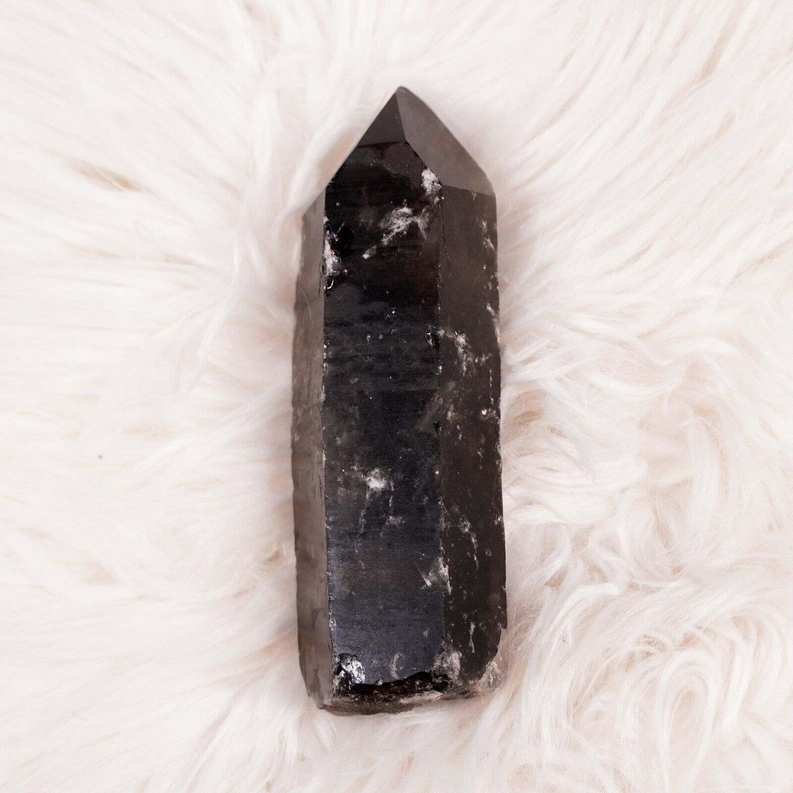 Other Large Smokey Quartz Crystal Point 5" Healing Gemstone Wand Size ONE SIZE - 5 Thumbnail