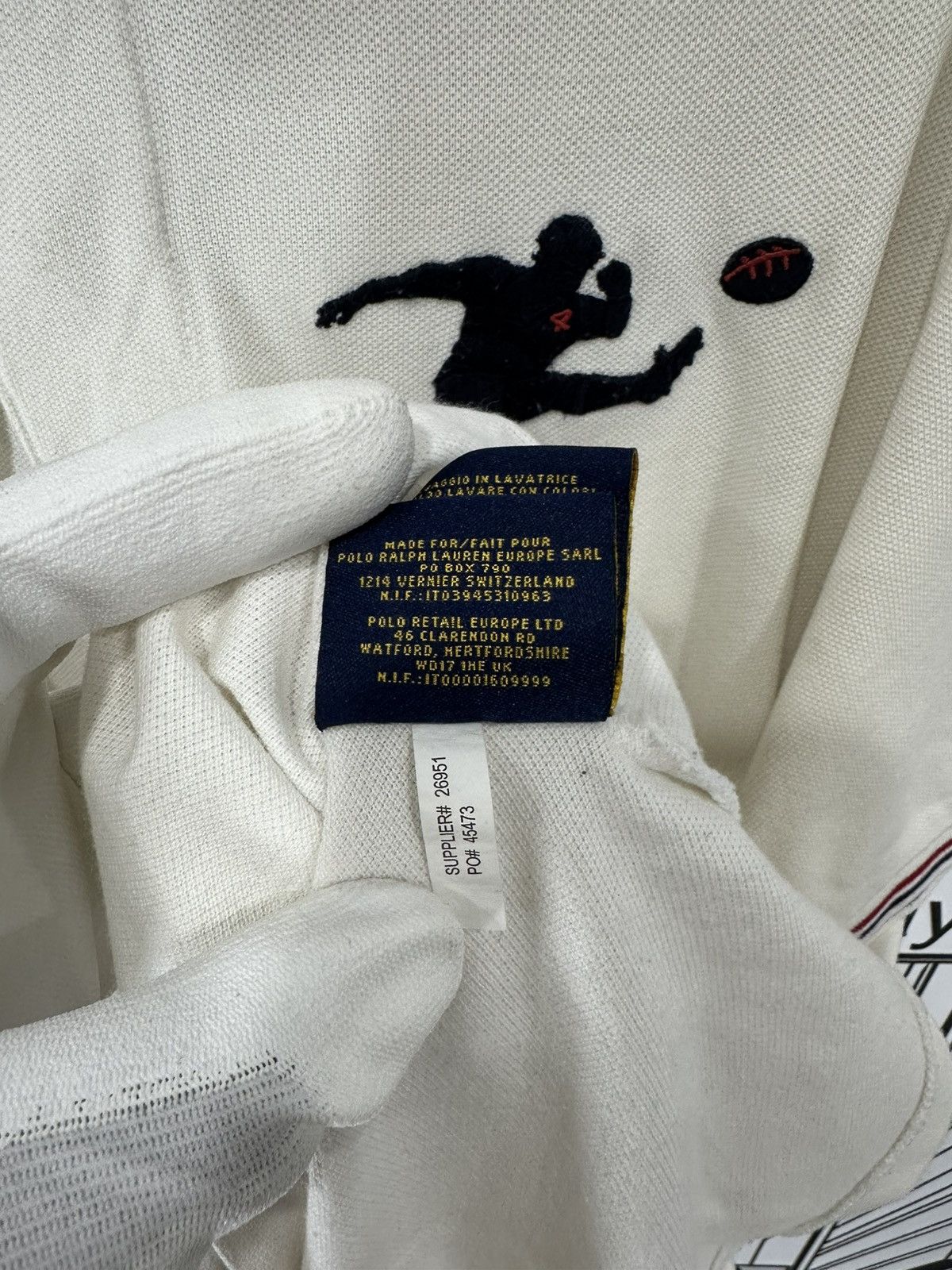 Polo Ralph Lauren Rugby Ralph Lauren Big Kicker Polo White L Size US L / EU 52-54 / 3 - 8 Thumbnail
