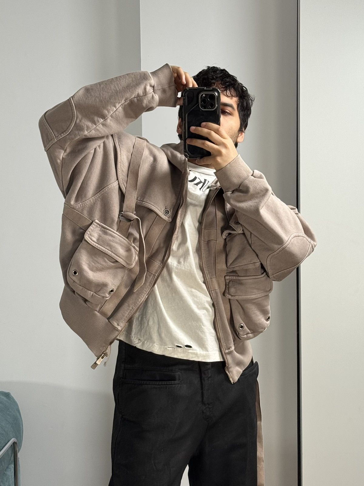 SHINE LUXURY Shine Luxury “SANGUINE” Layered Navigator Zipper Hoodie Size US S / EU 44-46 / 1 - 14 Thumbnail