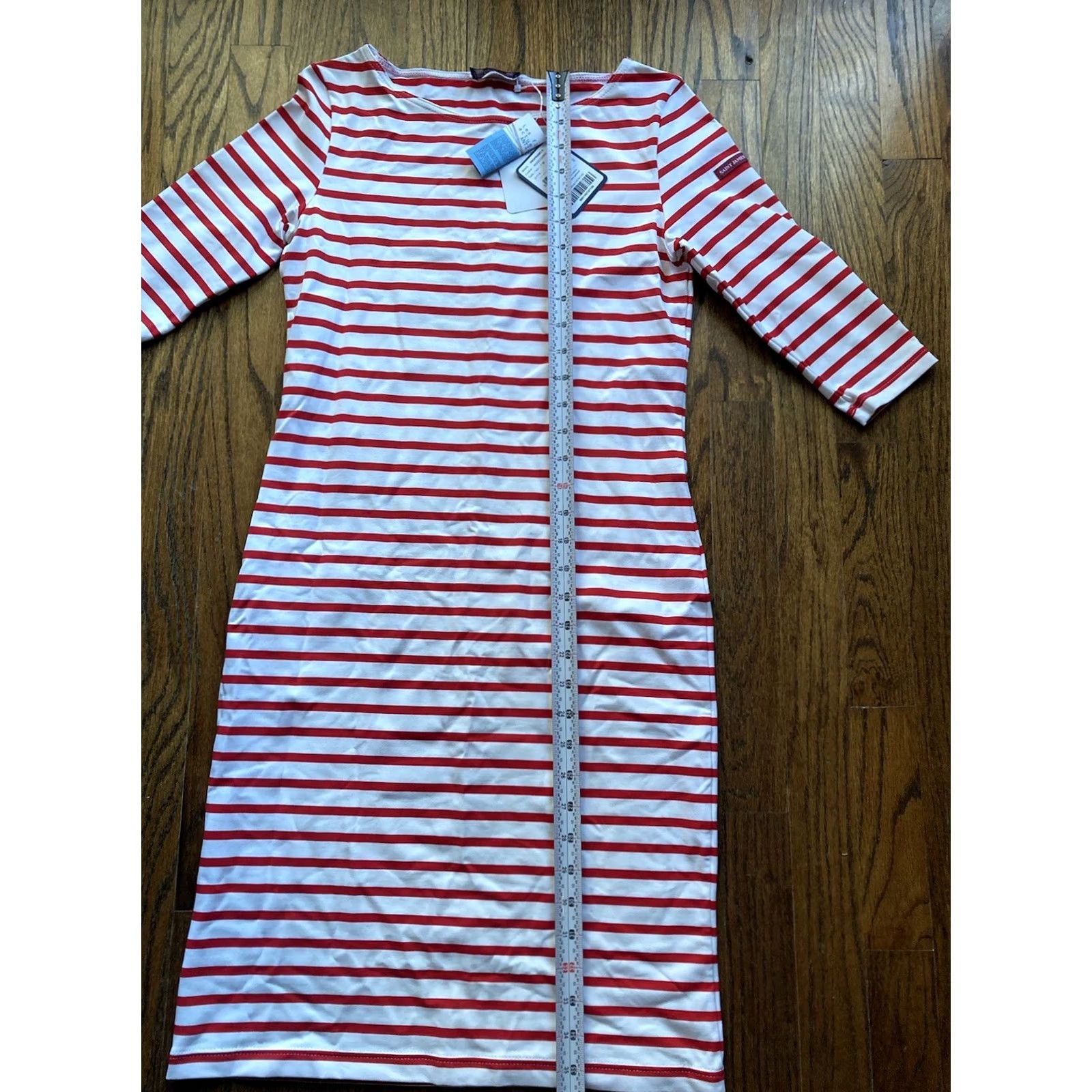 Saint James Saint James Dress Womens 6 Nautical Striped 3/4 Sleeve Propriano Multicolor Short Dress NWT France Size M / US 6-8 / IT 42-44 - 4 Thumbnail