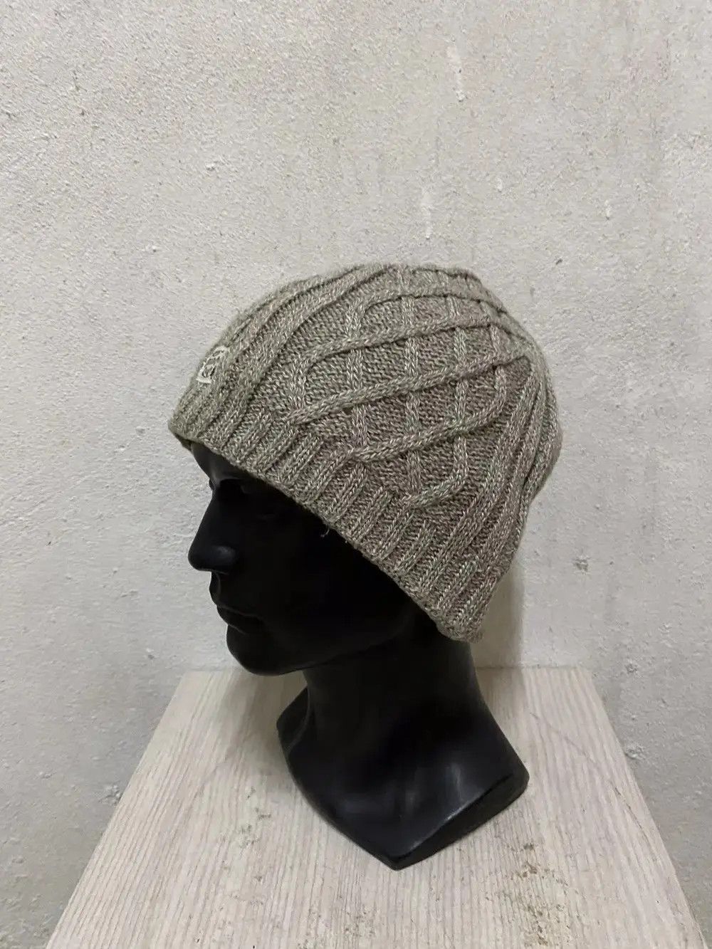 Vintage Japanese Brand Knit Beanie Hat Size ONE SIZE - 2 Thumbnail