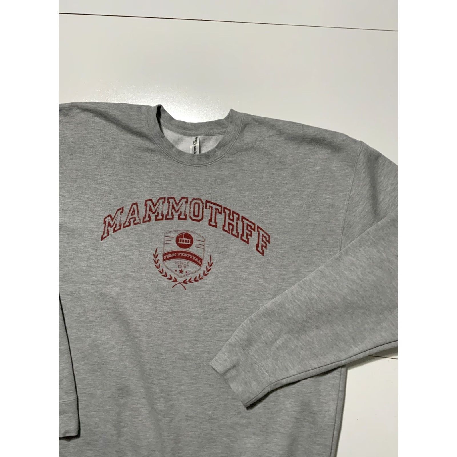 Vintage Mammoth Lakes MammothFF Film Festival Heather Gray Fleece Crewneck Sweatshirt XL Mens Gray Pullover Crewneck Sweatshirt XL Size US XL / EU 56 / 4 - 3 Thumbnail