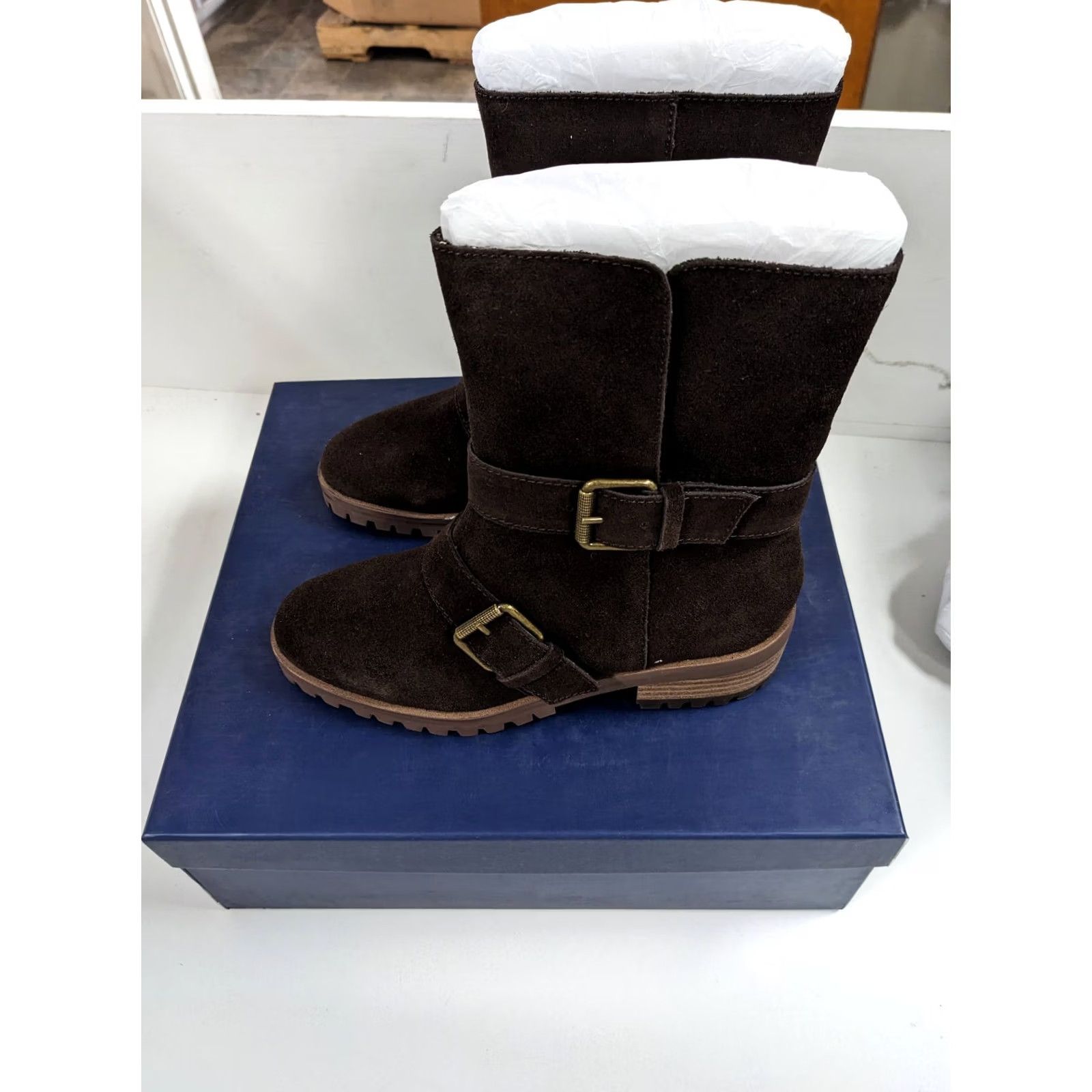 Splendid SPLENDID Womens Boot Platform Karlyn Toe Leather 1/2" Brown 5.5 Pull On Womens Shoes Size US 6 / IT 36 - 3 Thumbnail