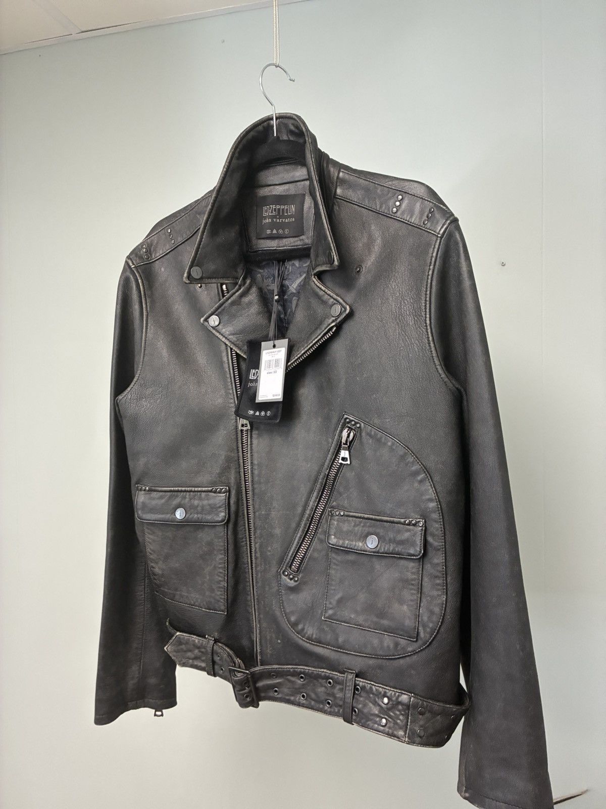 John Varvatos Led Zeppelin leather biker jacket EU 52 USA 42 Size US L / EU 52-54 / 3 - 14 Thumbnail