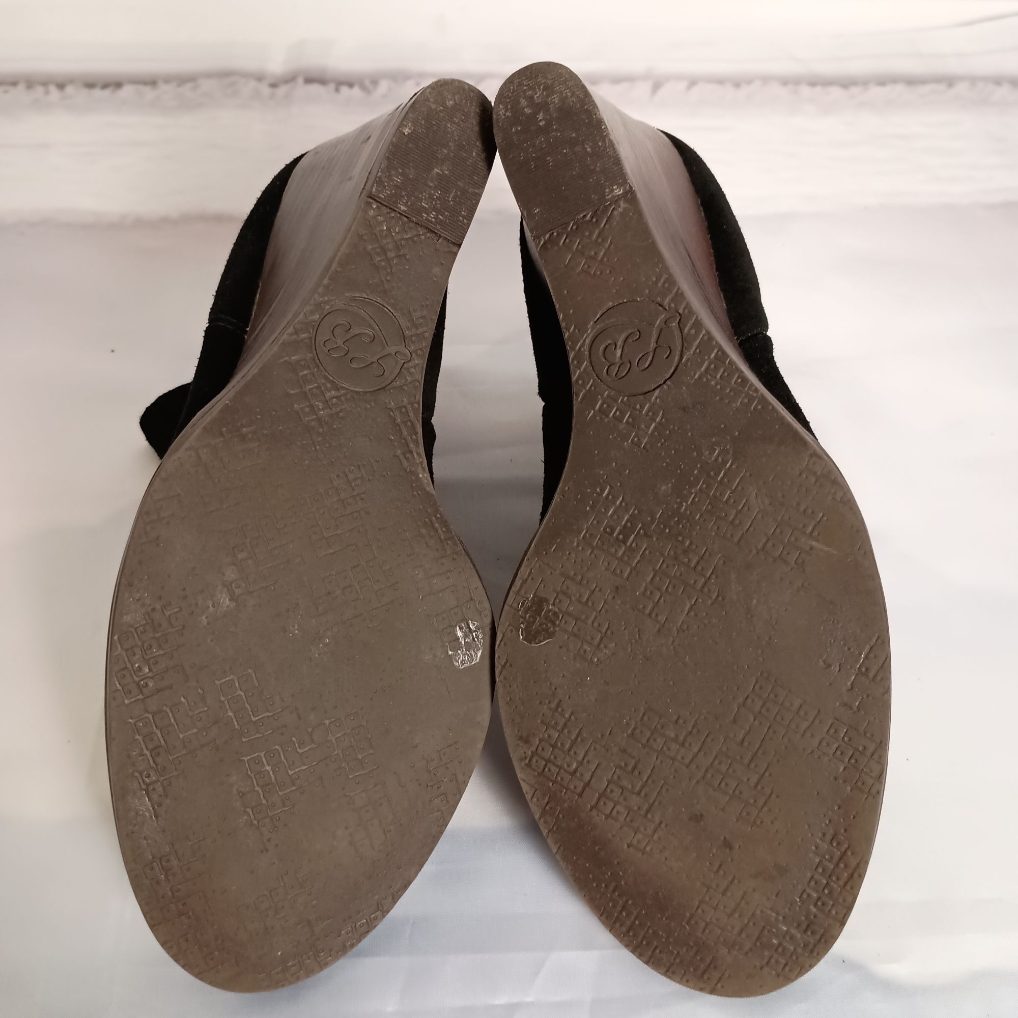 Lucky Brand Lucky Brand Yamka Black Suede Wedge Booties Women’s Size 7 G Size US 7 / IT 37 - 10 Thumbnail
