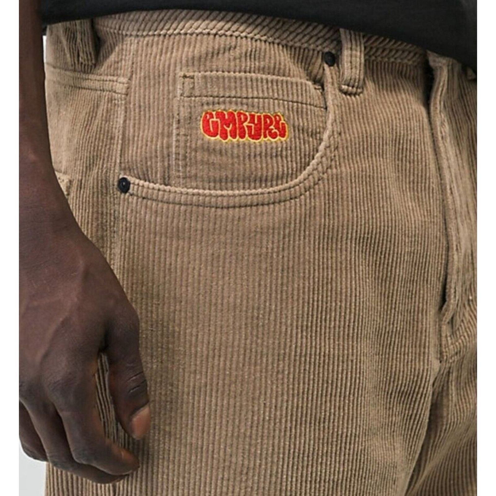 Empyre Empyre Relax 28 Corduroy Skate Loose Embroidered Grunge Y2k Size US 28 / EU 44 - 5 Thumbnail