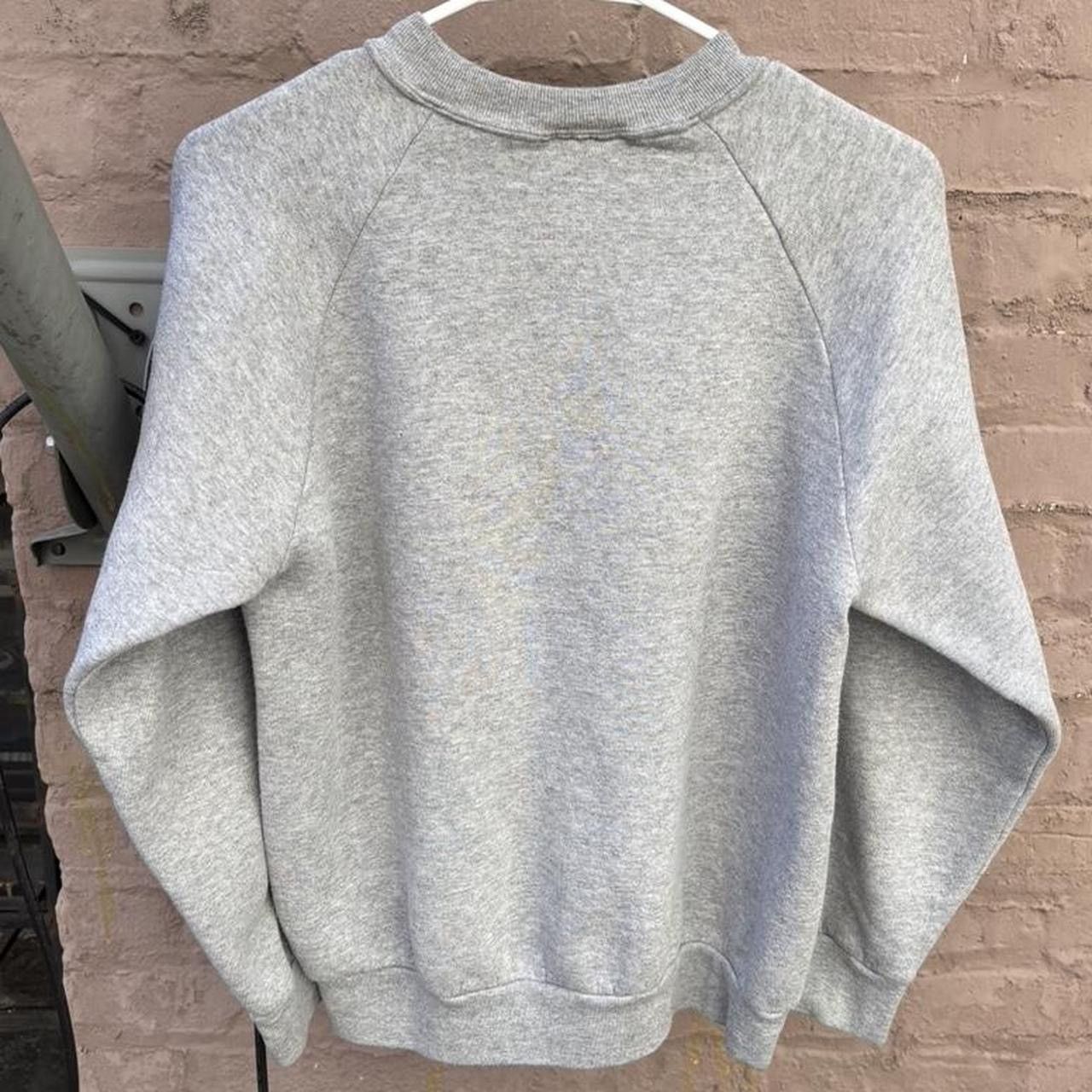 Fruit Of The Loom Vintage 90s Grey FOTL Raglan Sleeve Crewneck Sweatshirt Size US M / EU 48-50 / 2 - 2 Thumbnail