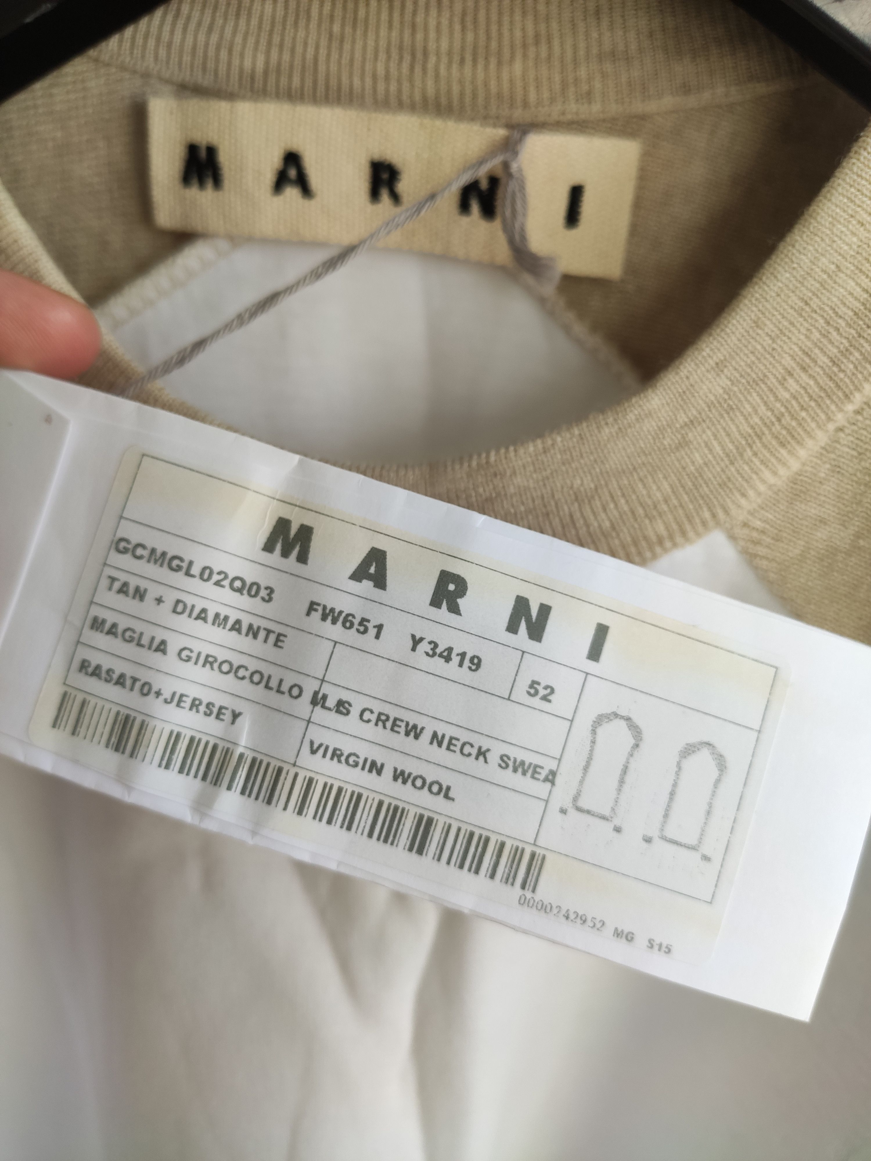 Marni MARNI wool blend sweater Large BNWT Size US L / EU 52-54 / 3 - 3 Thumbnail