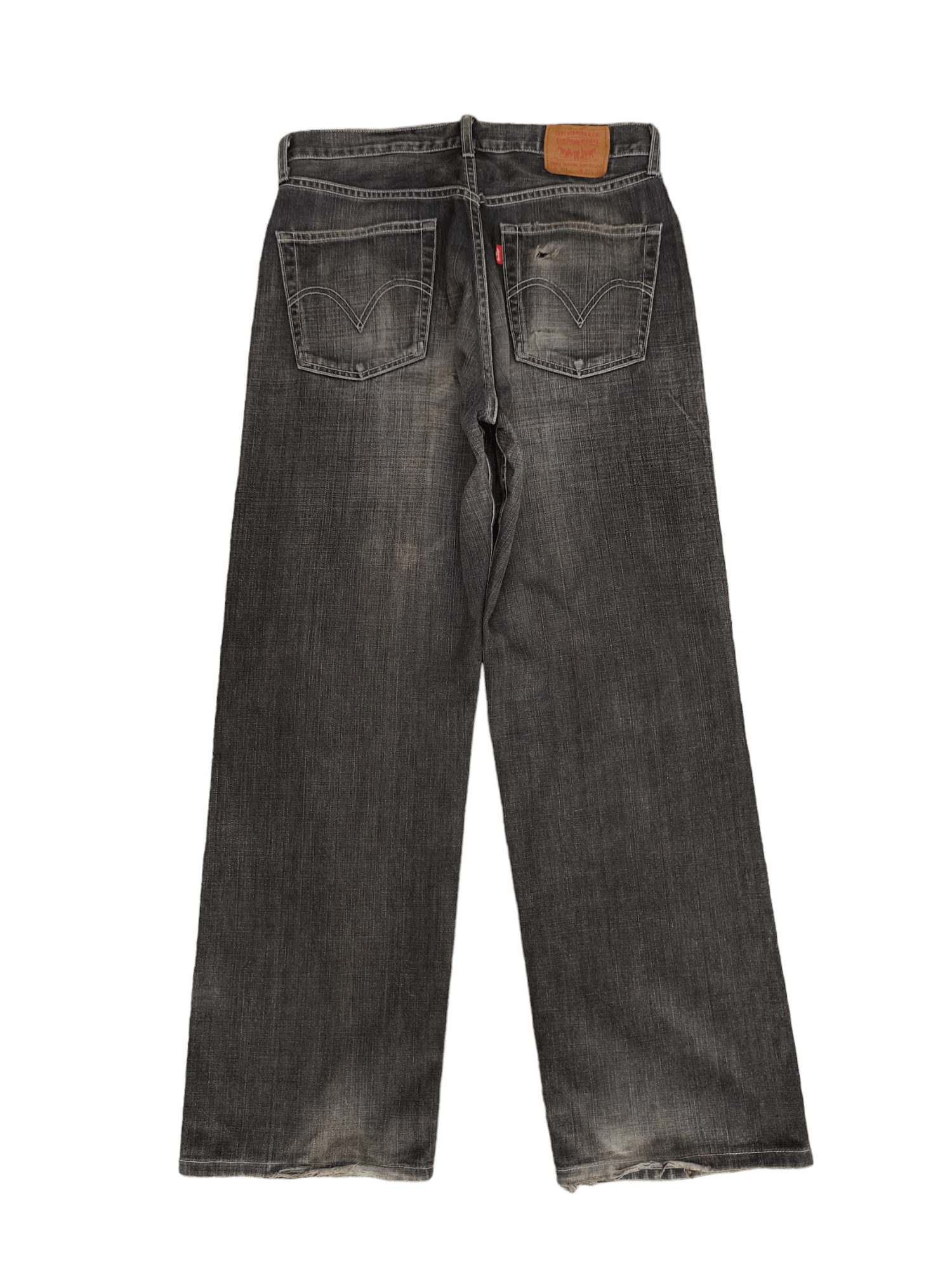 Levi's Vintage Clothing Vintage Levis 504 Distress Faded Wide Leg Denim Jeans Size US 31 - 10 Thumbnail