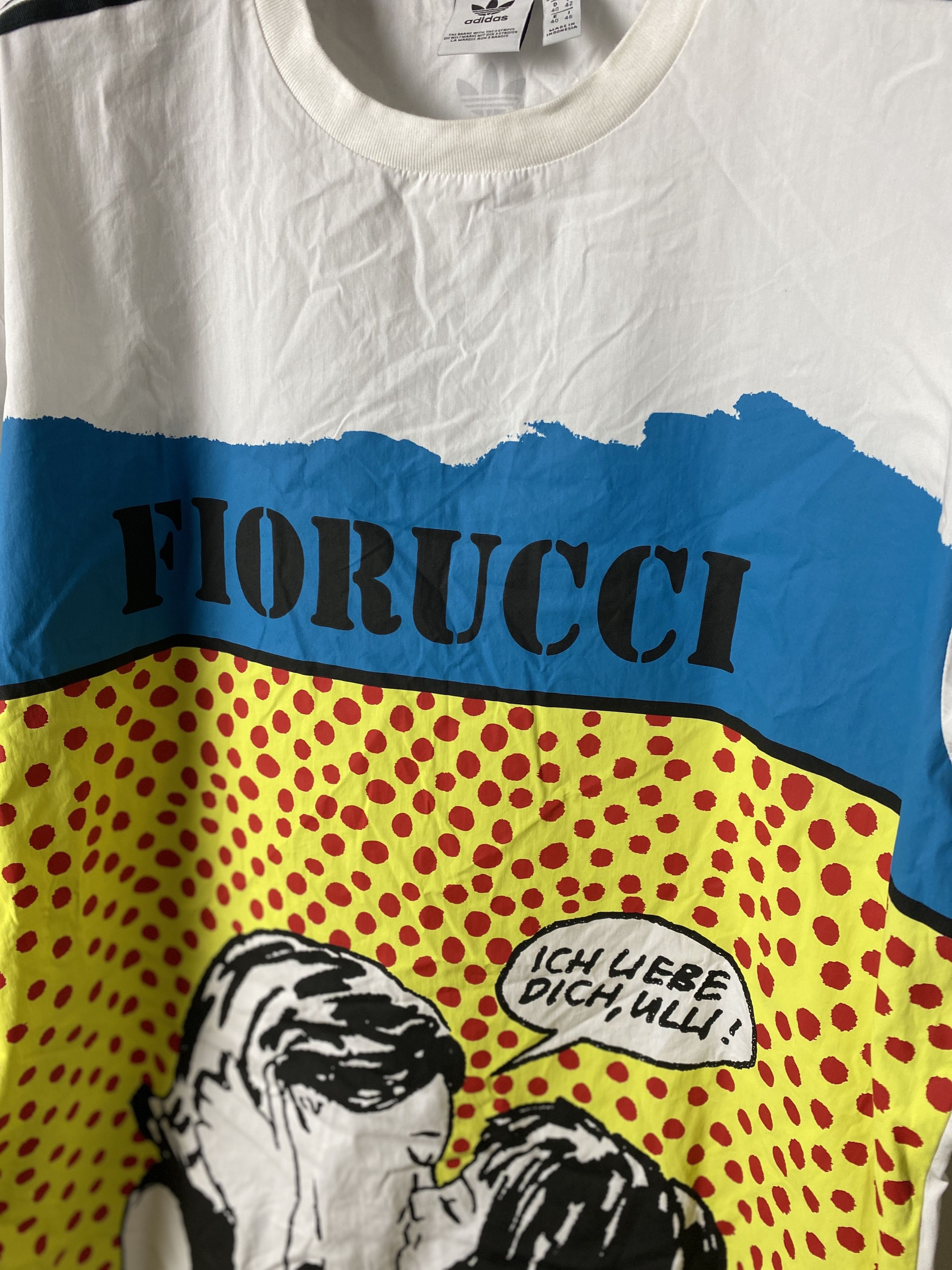 Adidas × Fiorucci Adidas x Fiorucci Ich Liebe dich t-shirt tee printed Size US M / EU 48-50 / 2 - 2 Thumbnail