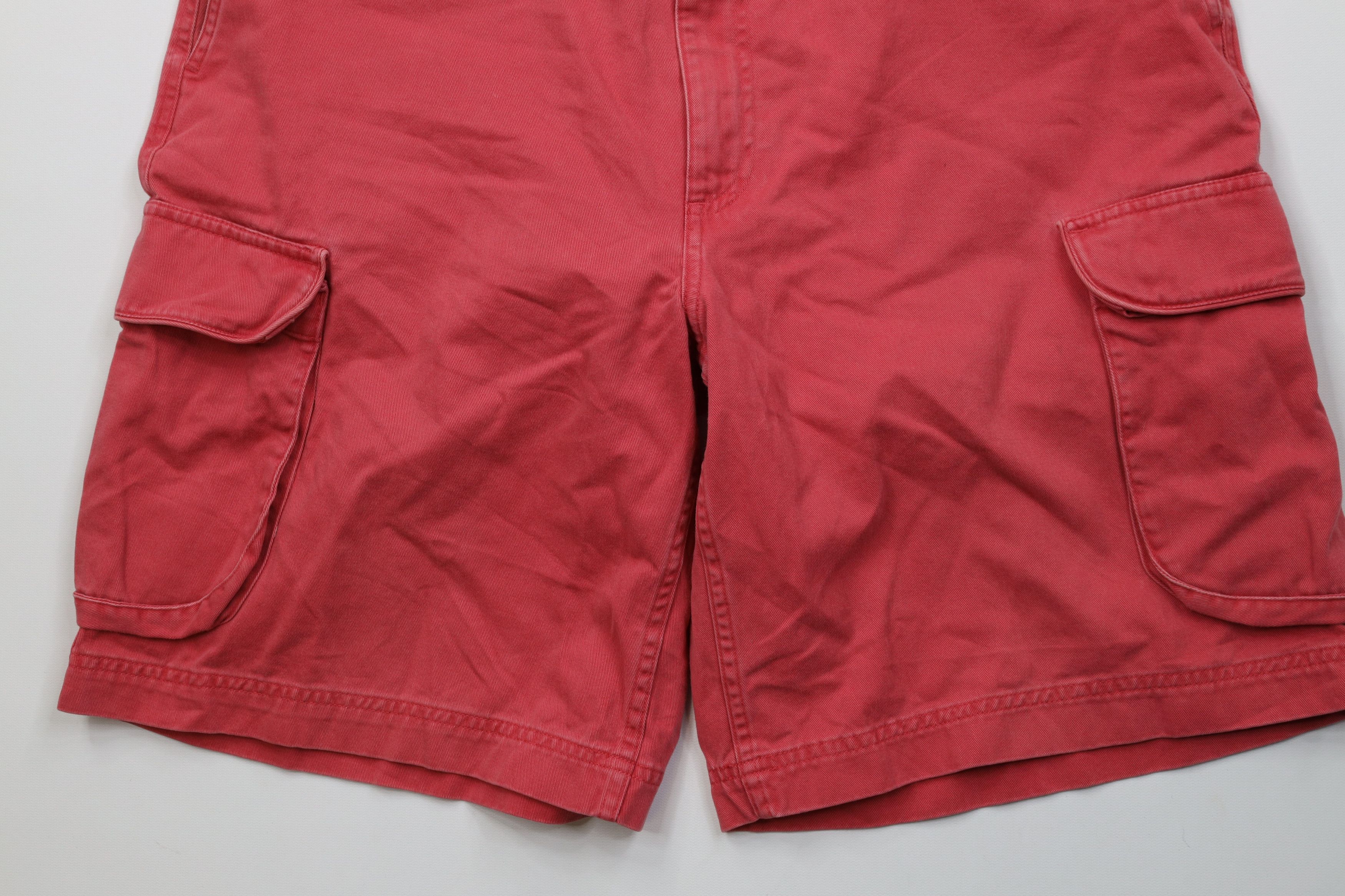 Ralph Lauren Vintage 90s Ralph Lauren Cargo Shorts Red Cotton Chinos Size US 34 / EU 50 - 4 Thumbnail