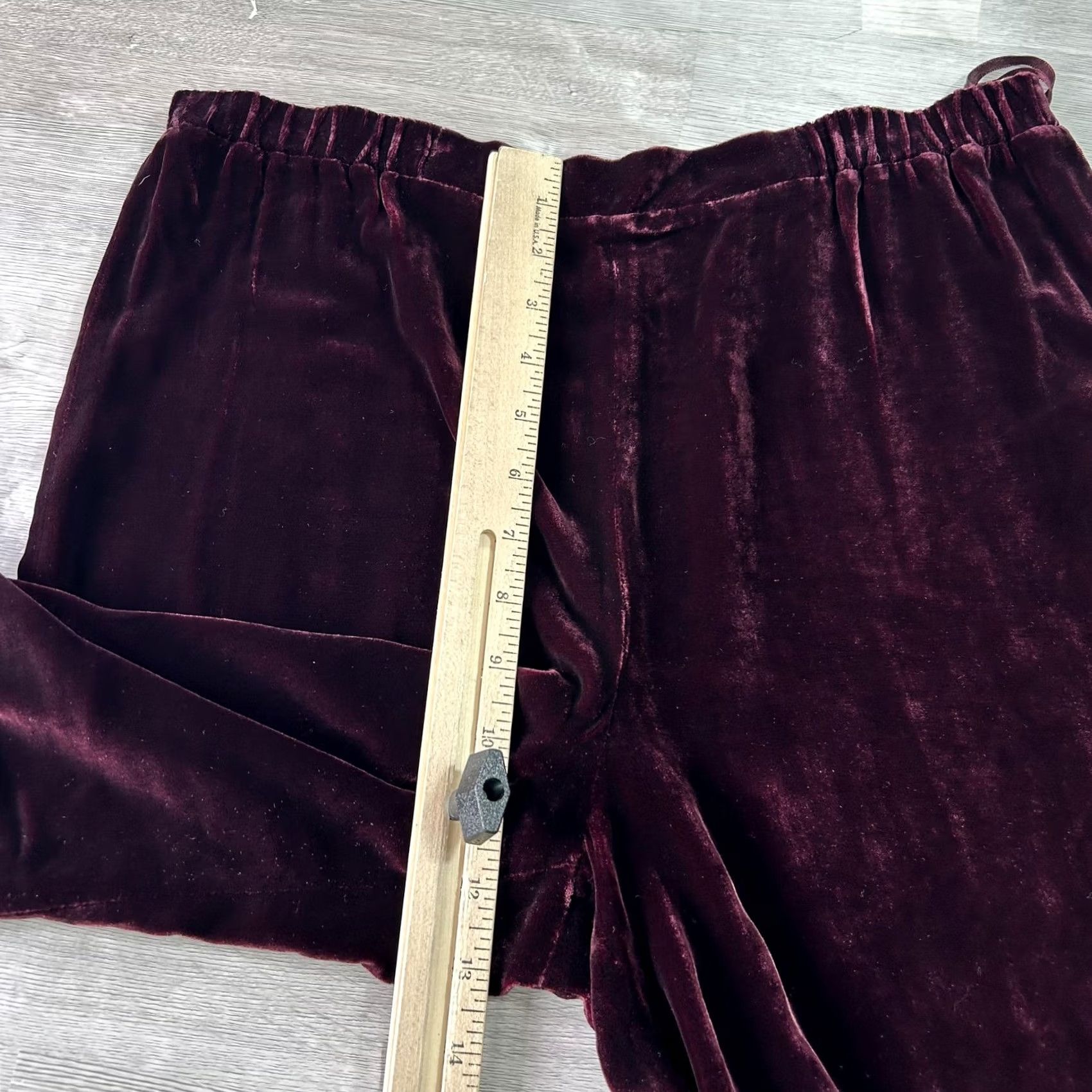 Eileen Fisher Eileen Fisher Pants Womens PS Purple Velvet Pull On Relaxed Lined Dressy Party Size 28" / US 6 / IT 42 - 7 Thumbnail