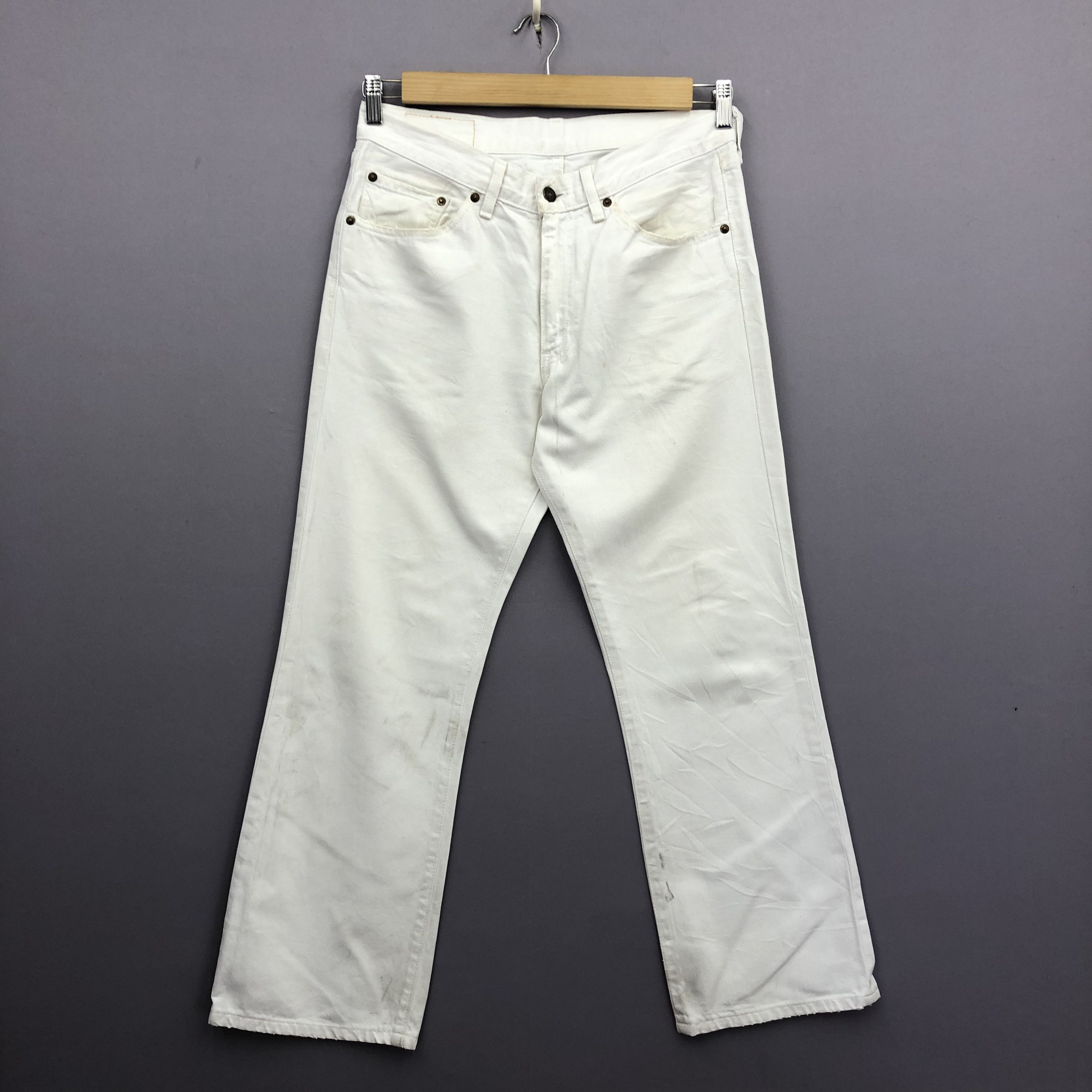 Levi's × Streetwear × Vintage Vintage Levis 517 White Wide Leg