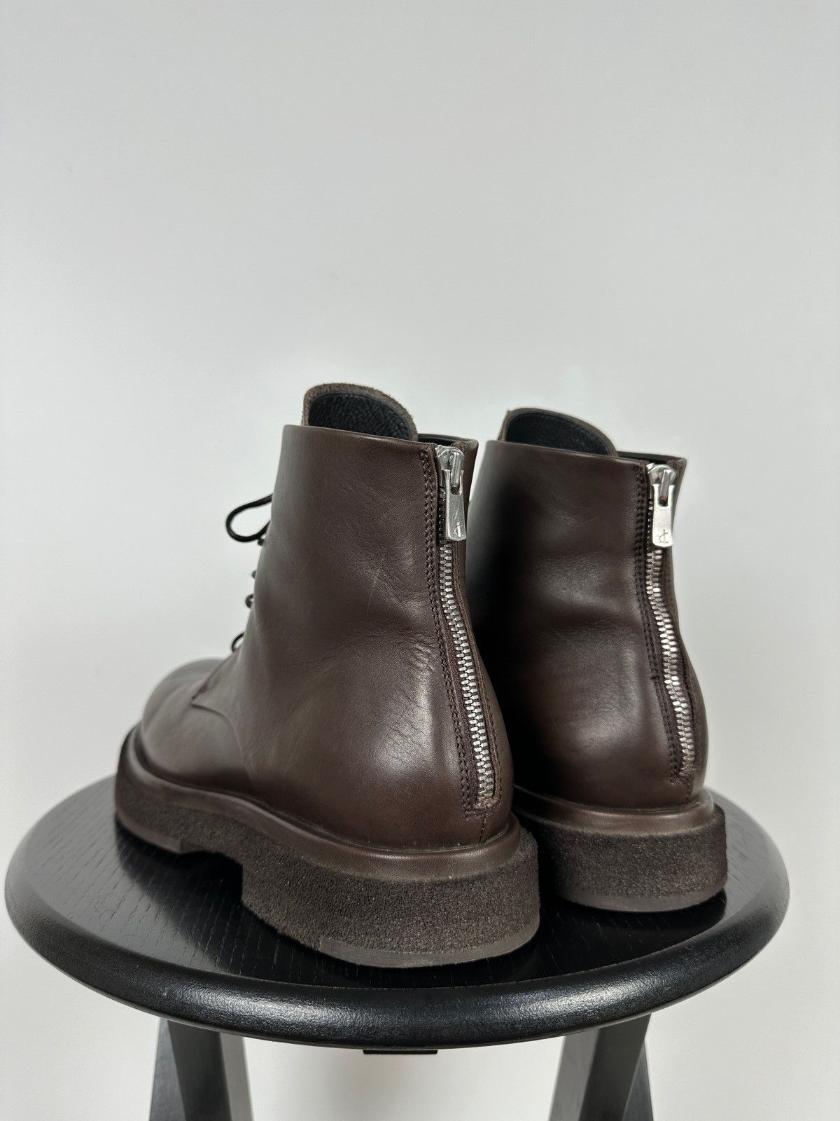 Officine Creative Officine Creative Lace Up Brown Leather Boots Size US 10 / IT 40 - 3 Thumbnail
