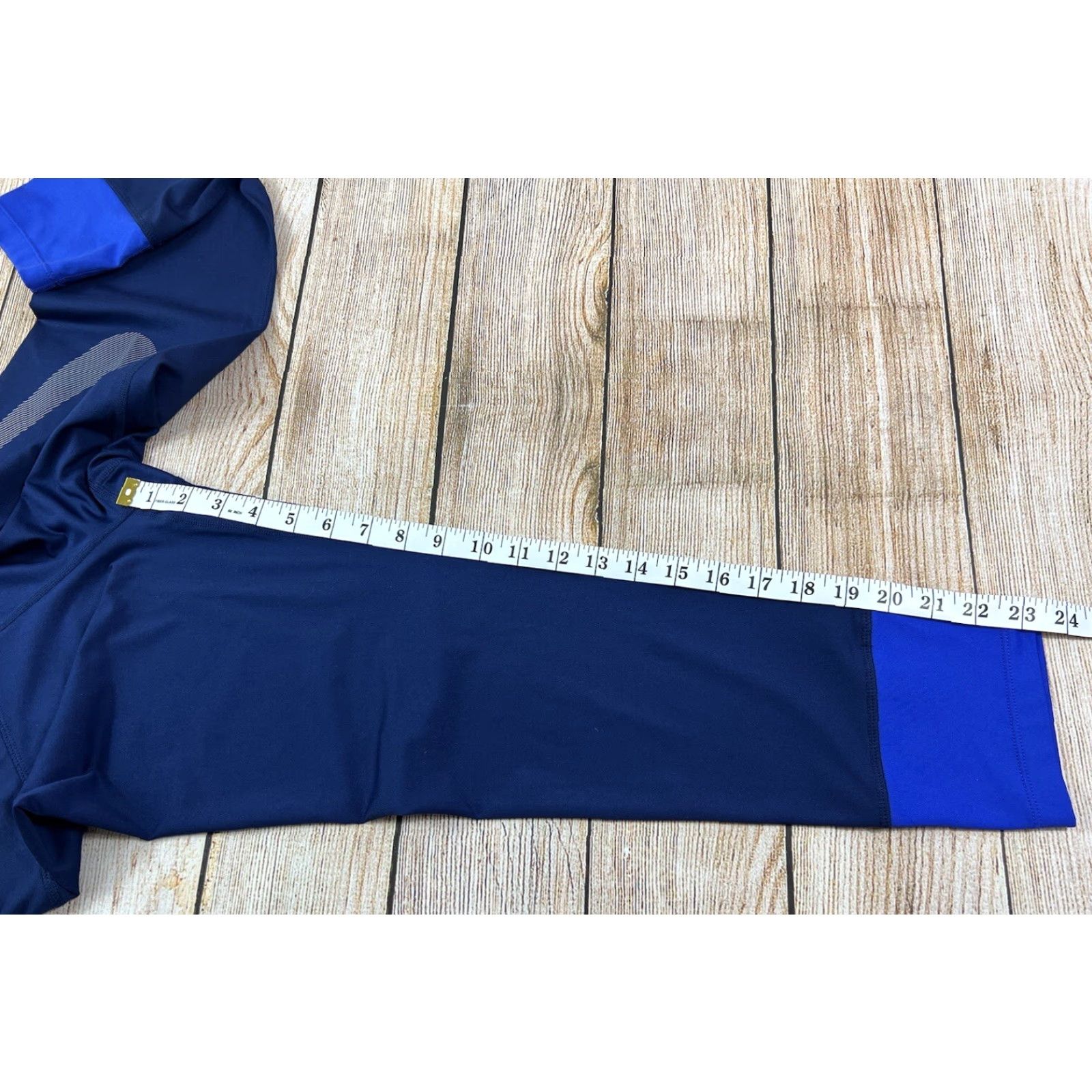 Nike Nike Dri-Fit Leggings Women M Blue Cropped Activewear Mens? Women? Size 32" / US 10 / IT 46 - 6 Thumbnail