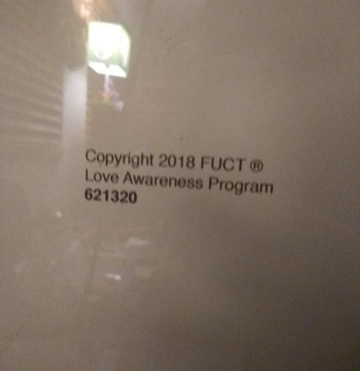 Fuck The Population FUCT/ 2018/40 inch poster/ love awareness program Size ONE SIZE - 3 Thumbnail