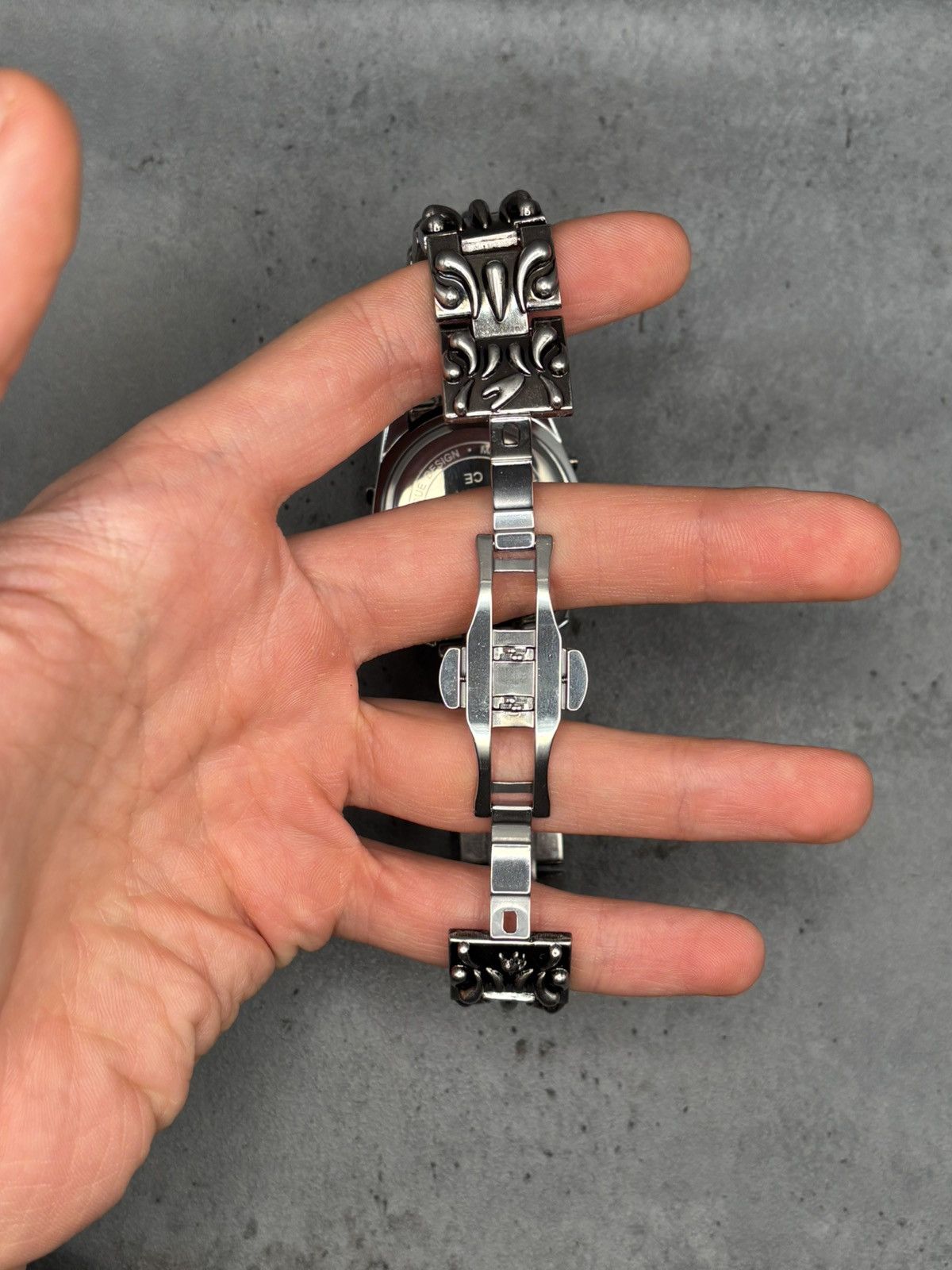 Other Wristwatch Silver Black Vintage Gothic Size ONE SIZE - 7 Thumbnail