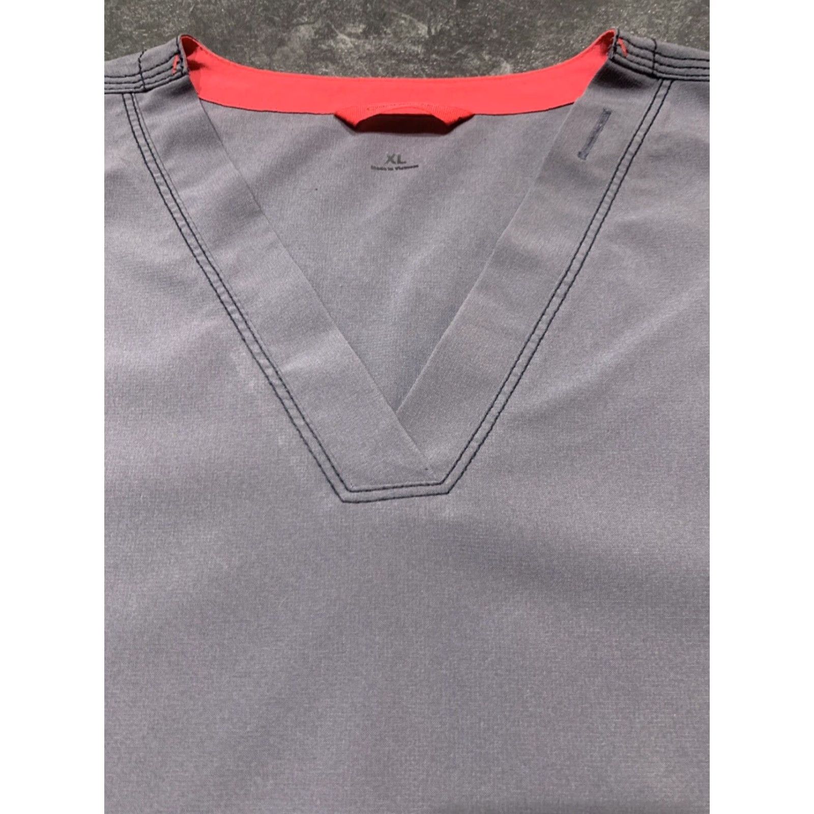 Carhartt VINTAGE Carhartt Scrub Top Force V-Neck Gray Solid Nursing Work Women’s XL Size XL / US 12-14 / IT 48-50 - 3 Thumbnail