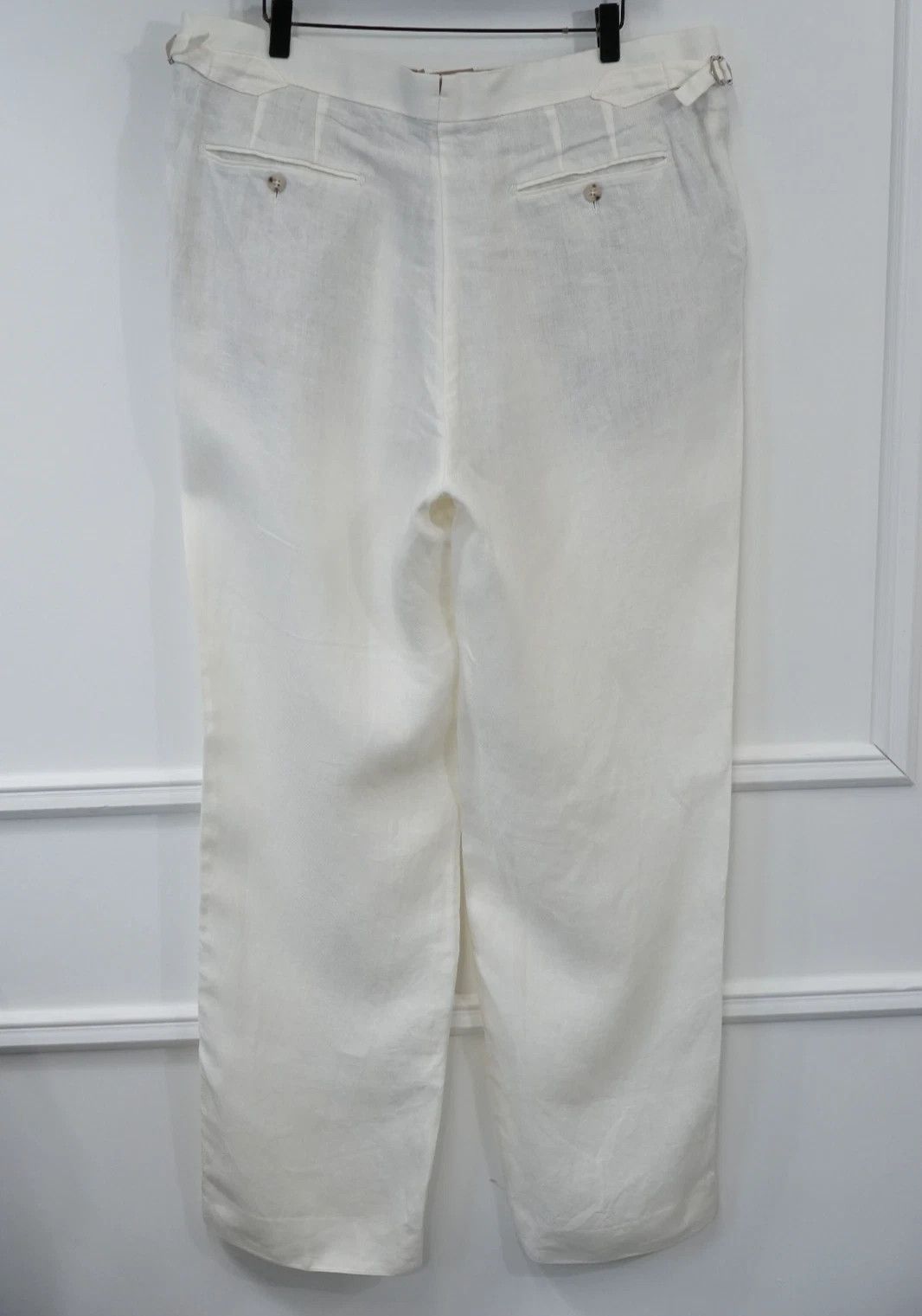 Suitsupply Men Suitsupply Pants Duca 100% Linen Beige Size UK/US44 Size 44R - 2 Thumbnail