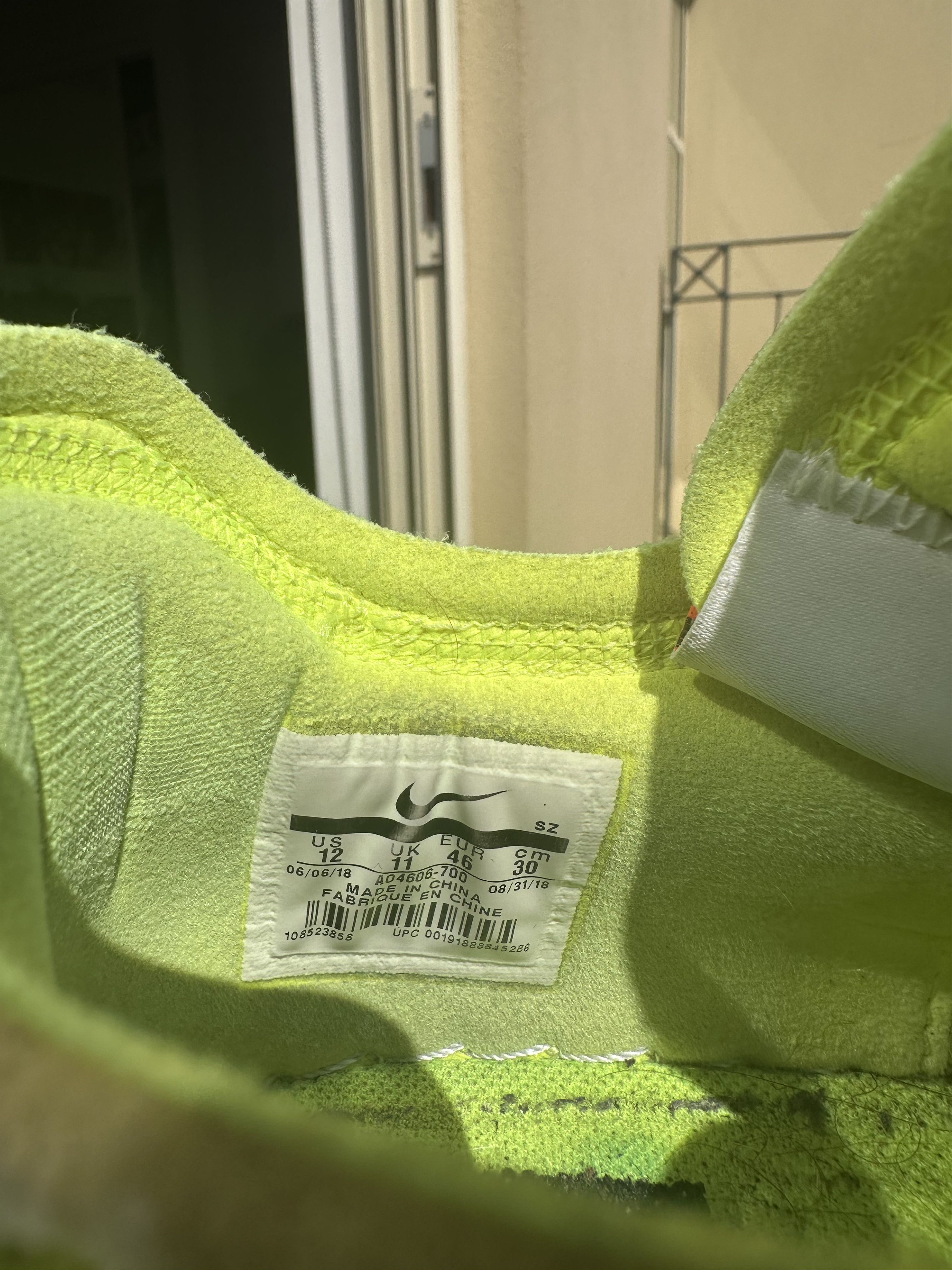 Nike × Off-White Off white Nike Air Force 1 Volt Size US 12 / EU 45 - 6 Thumbnail
