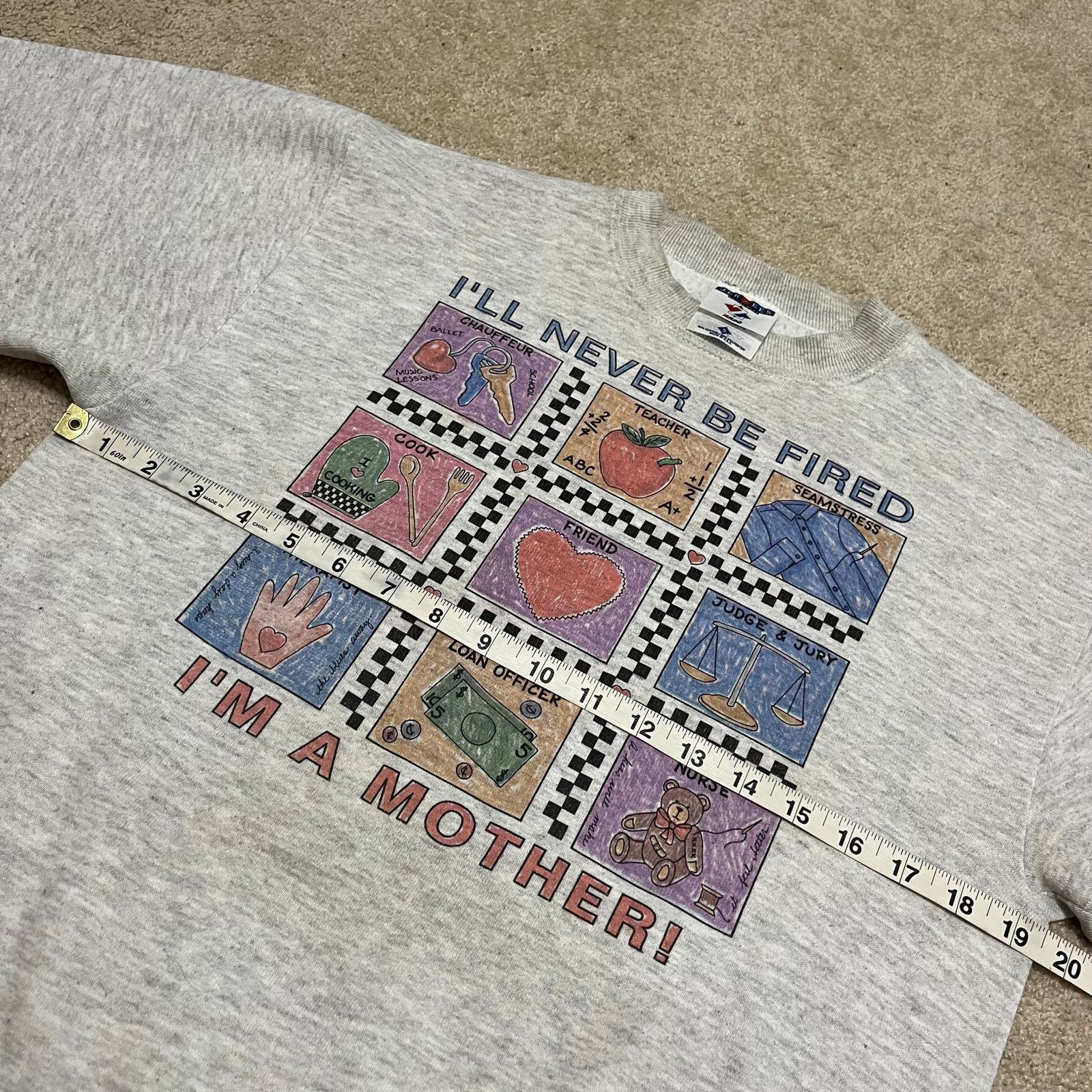 Jerzees Vintage ‘I’ll Never be Fired, I’m a Mother’ Funny Crewneck Size S / US 4 / IT 40 - 6 Thumbnail