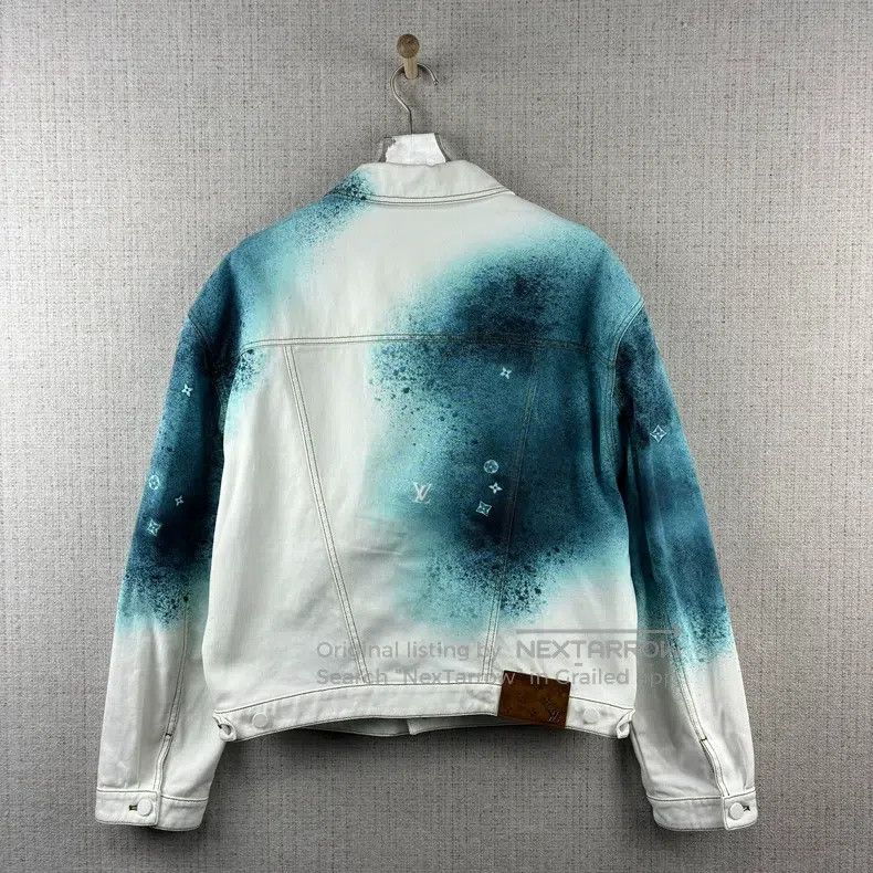 Louis Vuitton Louis Vuitton SS23 spray-painted single-breasted denim jac Size US M / EU 48-50 / 2 - 3 Thumbnail