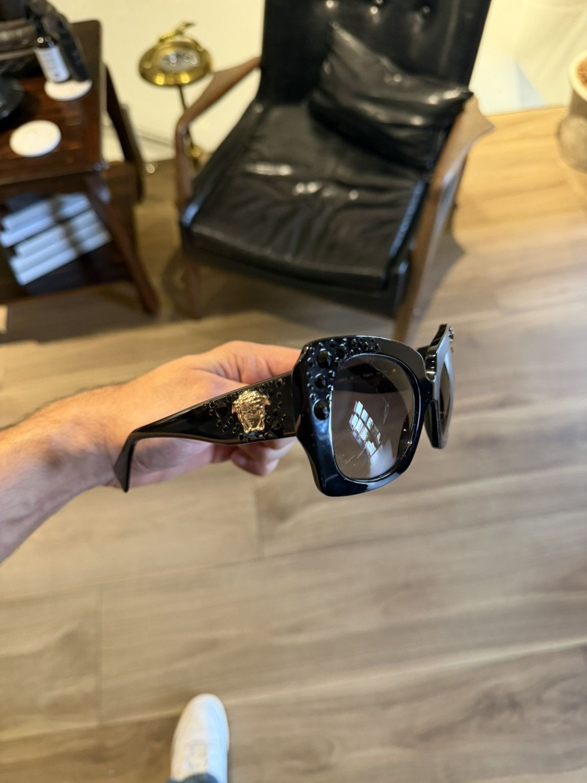 Versace Versace VE4308B Crystal Medusa Sunglasses Size ONE SIZE - 6 Thumbnail