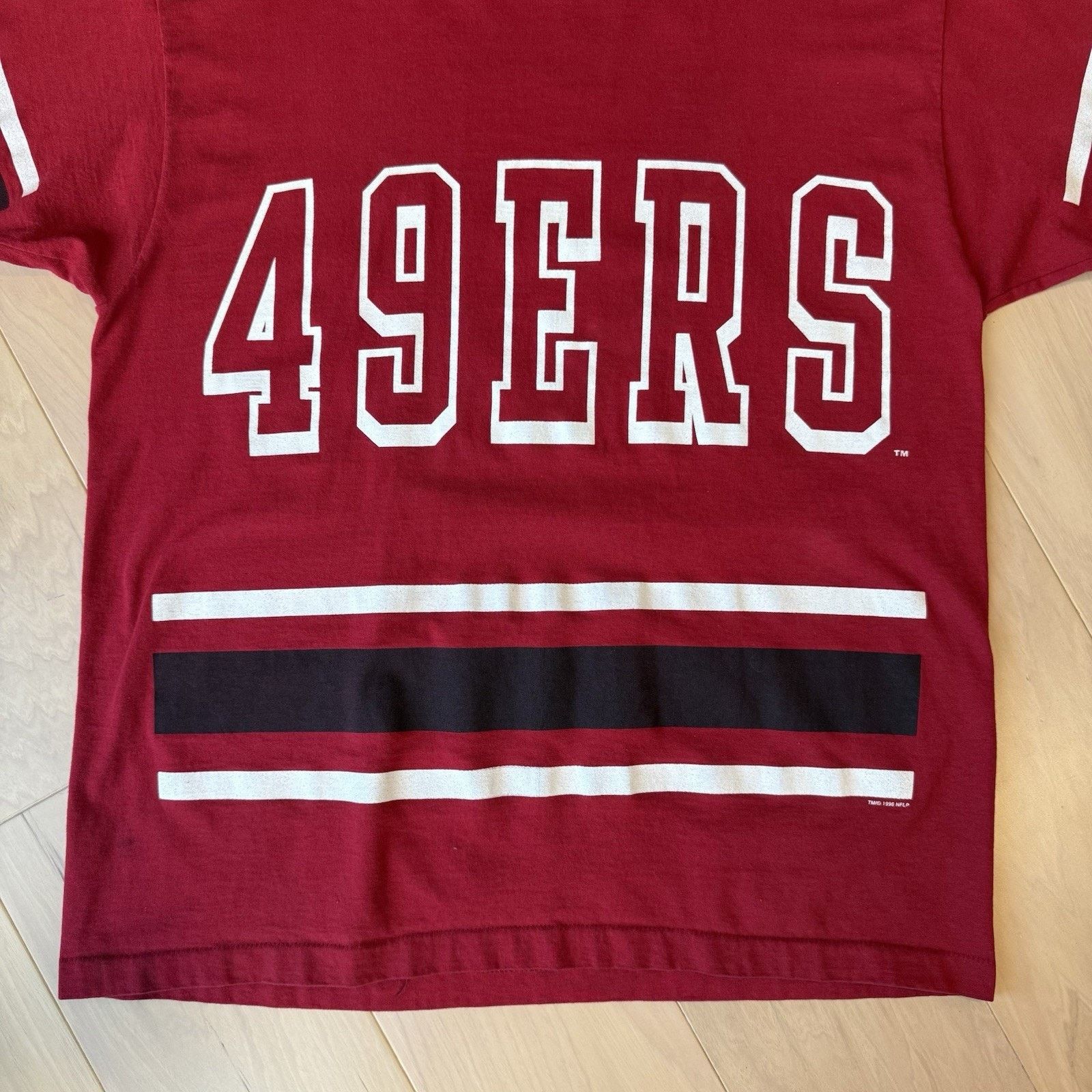 Salem Sportswear × Vintage Vintage San Francisco 49ers Shirt Red 90s Salem Sportswear Size US XL / EU 56 / 4 - 4 Thumbnail