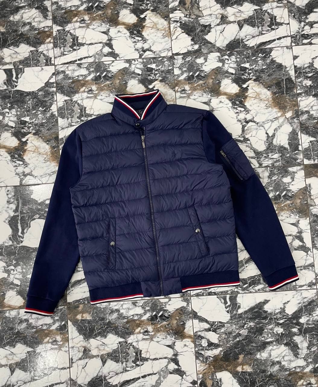 Ralph Lauren Men's Blue Bomber Jacket Ralph Lauren Size M.Down jacket Size US M / EU 48-50 / 2 - 1 Thumbnail