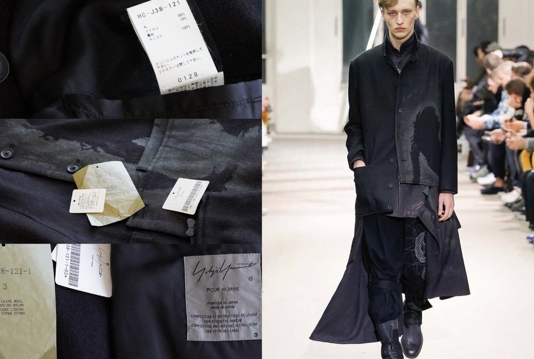 Yohji Yamamoto Yohji Yamamoto 2019AW Ghost drawing zipper