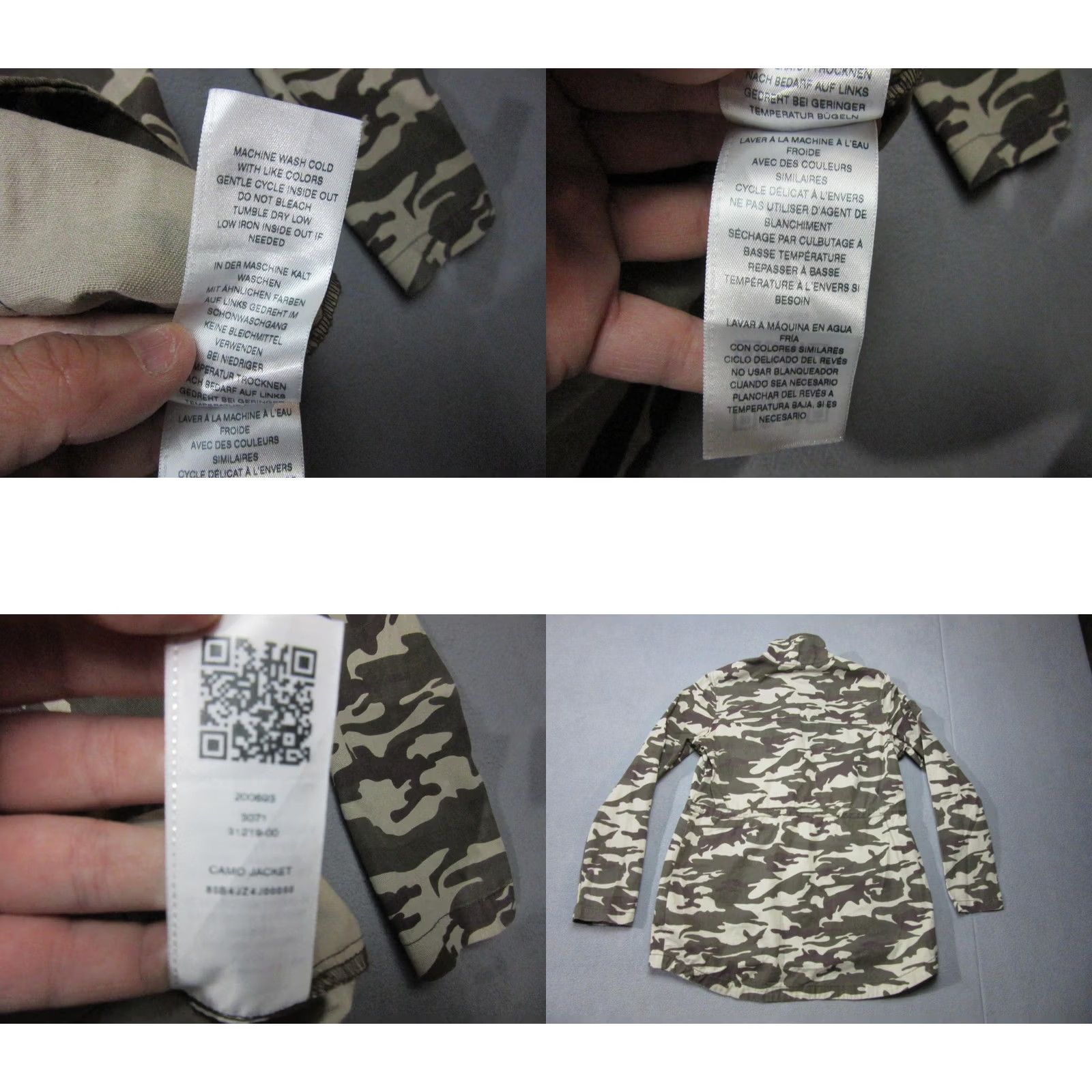True Religion True Religion Jacket Womens Large Gray Military Utility Cargo Camo Green Purple Size L / US 10 / IT 46 - 8 Thumbnail