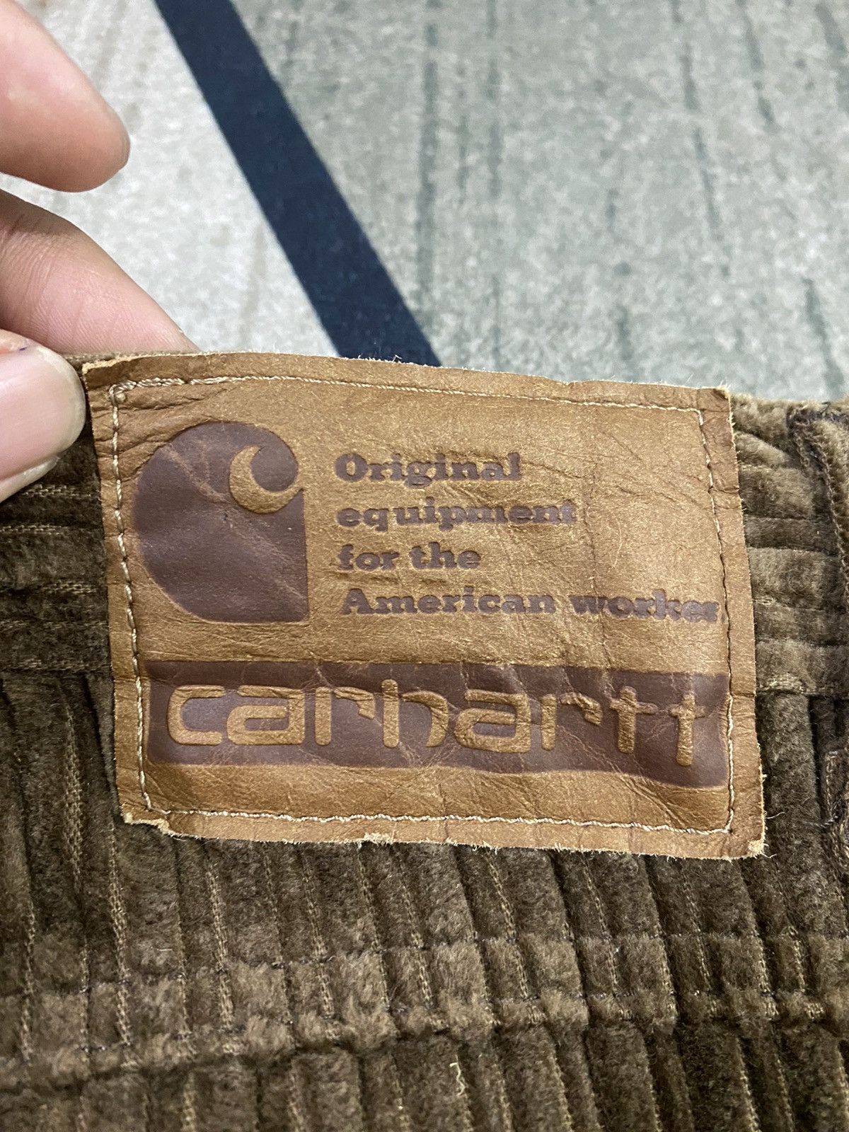 Carhartt × Vintage Carhartt Lot 0895-68 W89 Velor Style Ribbed Conduroy style Size 34" / US 12 / IT 48 - 7 Thumbnail