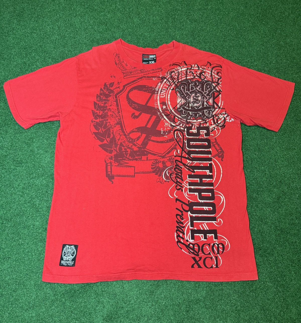 Southpole × Vintage Y2K Southpole Cyberpunk Pinkman Hip Hop Gothic Red T Shirt Size US XXL / EU 58 / 5 - 1 Thumbnail