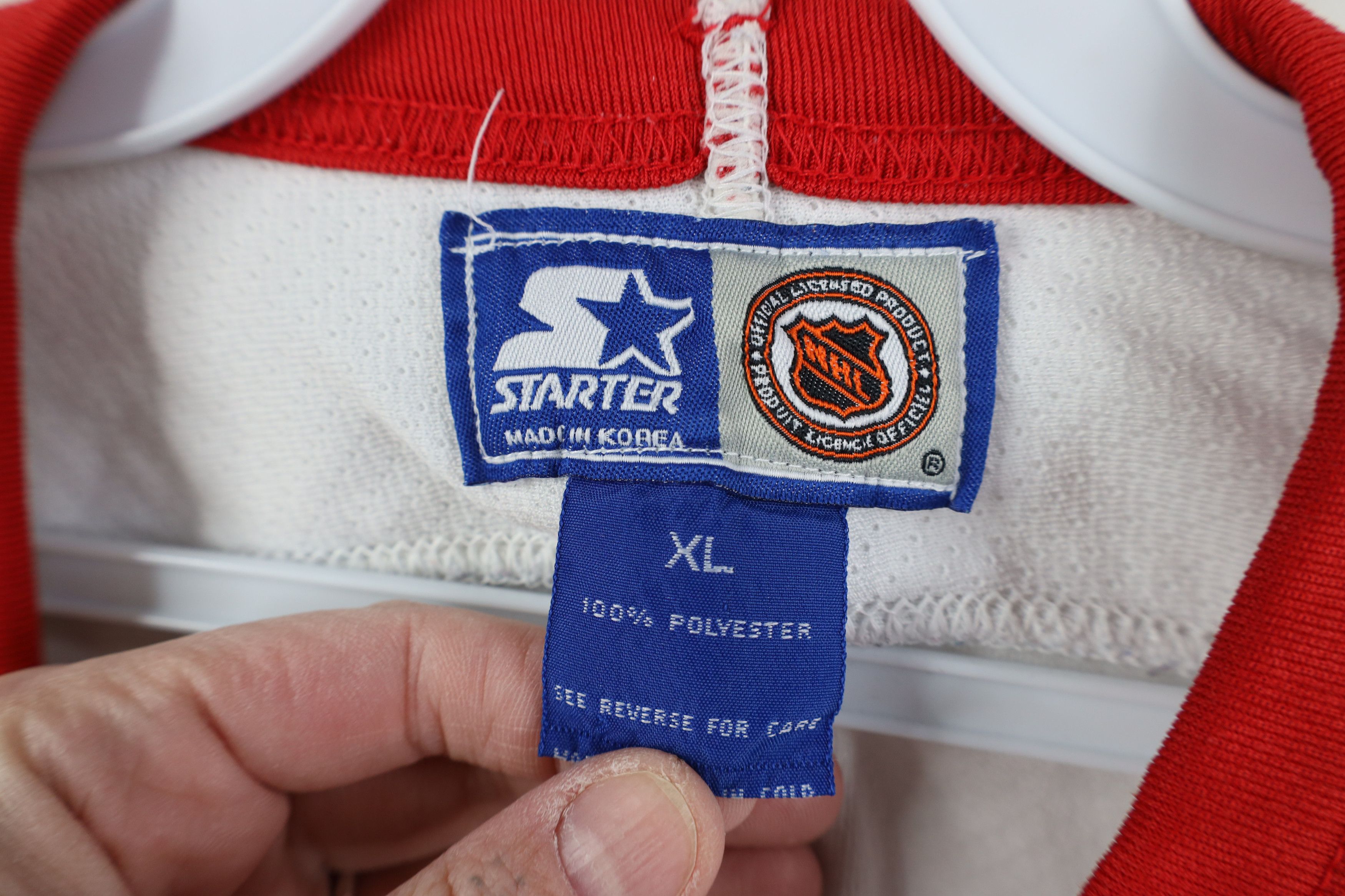 Starter Vintage 90s Starter Red Wings Hockey Jersey White 2Pac 2 Pac Size US XL / EU 56 / 4 - 9 Thumbnail