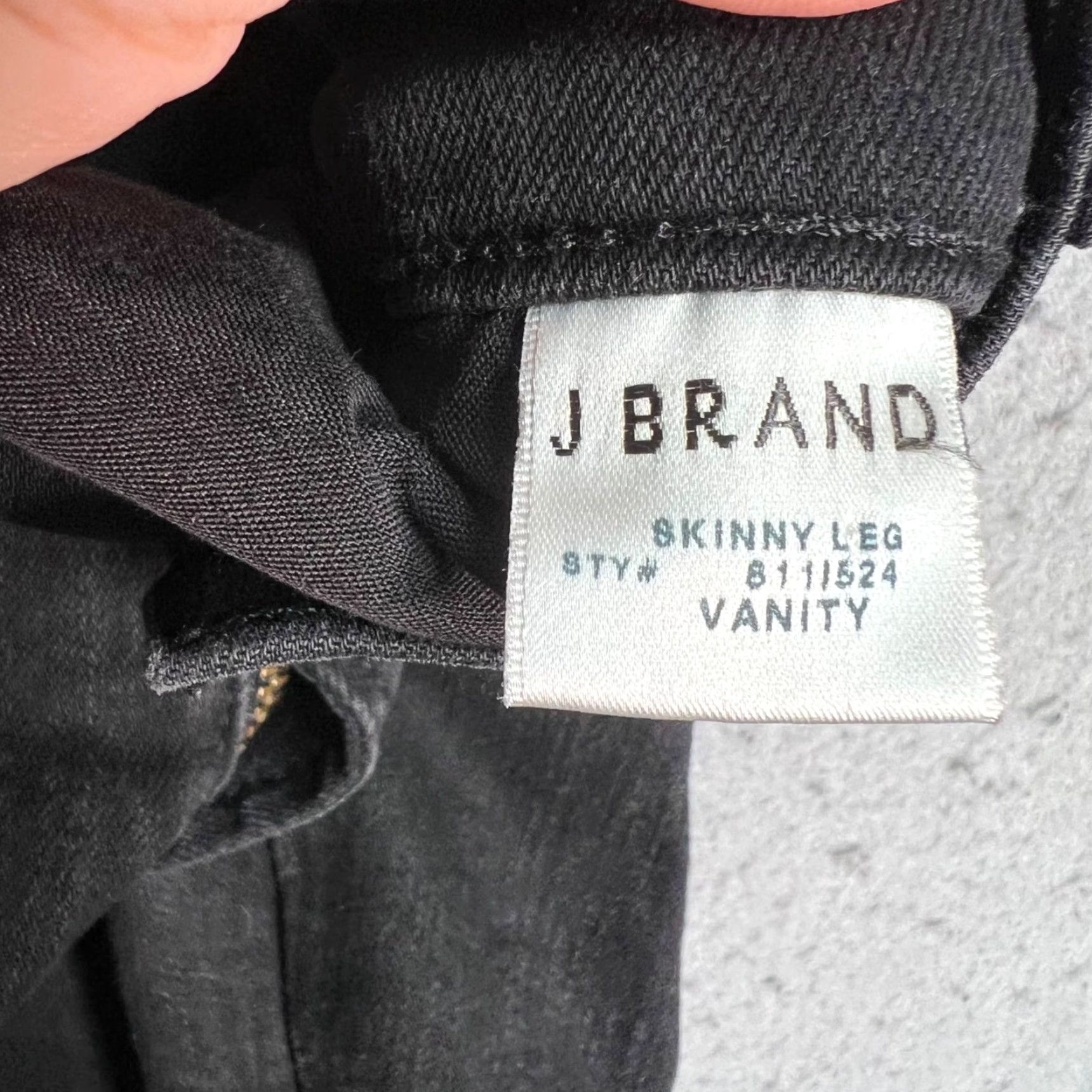 J Brand J Brand Vanity Jeans Skinny Womens Size 26 Black Denim Adult Womens 26 Jeans Size 26" / US 2 / IT 38 - 3 Thumbnail
