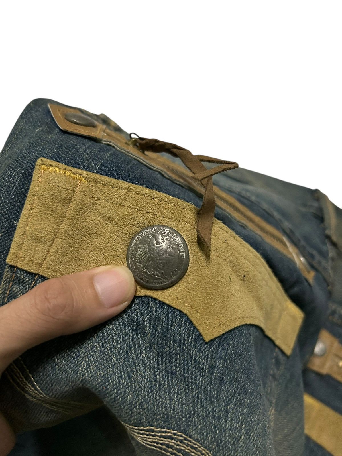 Edwin × Japanese Brand × Tornado Mart Edwin Exlusive Vintage Distressed Mud Wash Rare Denim 🎌☠️ Size US 37 - 14 Thumbnail