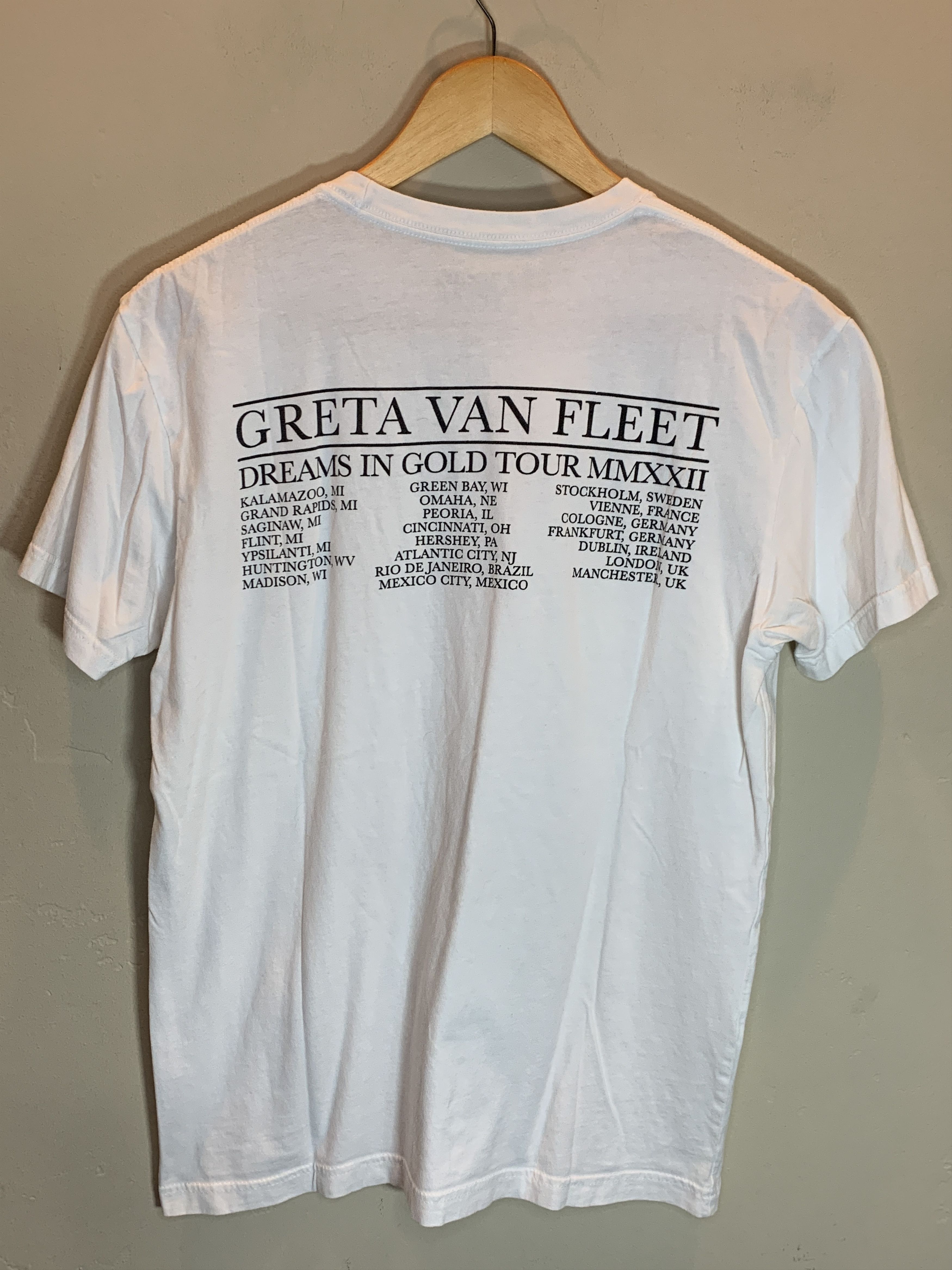 Band Tees *RARE* Greta Van Fleet Dreams In Gold Tour Band T-Shirt Size US M / EU 48-50 / 2 - 2 Thumbnail