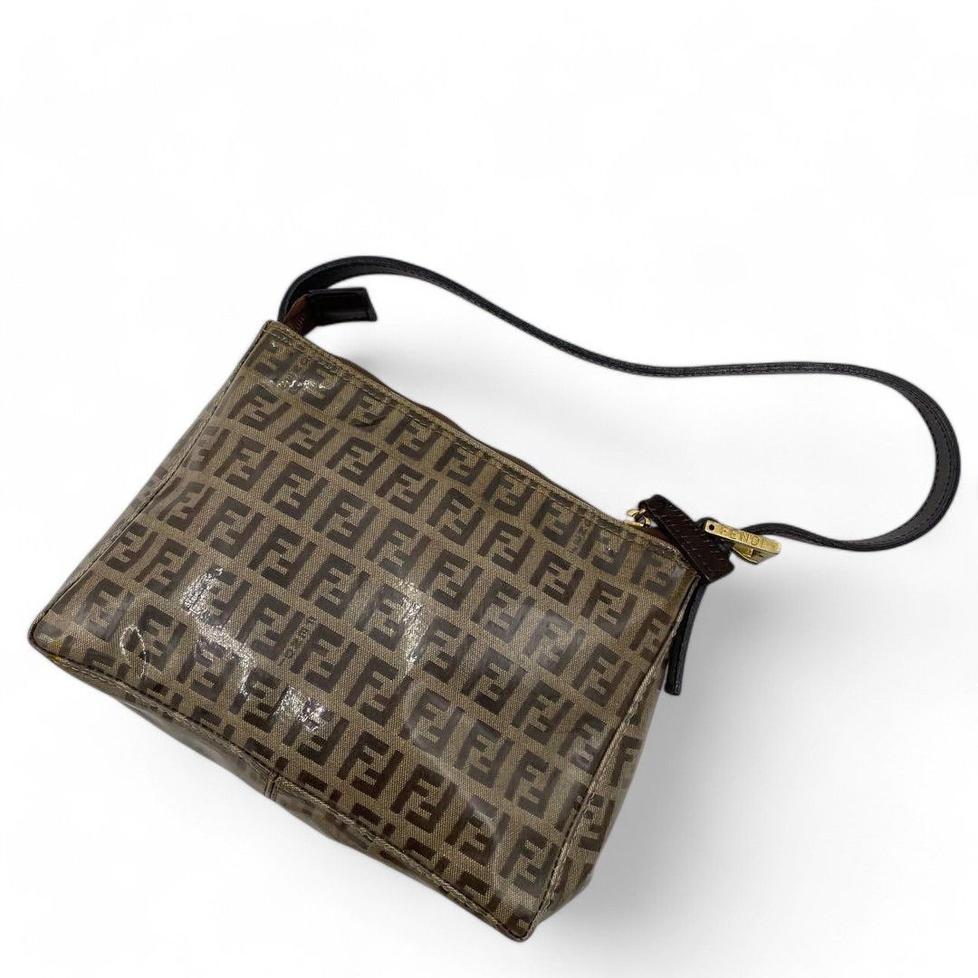 Fendi Fendi - Pouch Brown Small Handbag Monogram Leather Size ONE SIZE - 9 Thumbnail